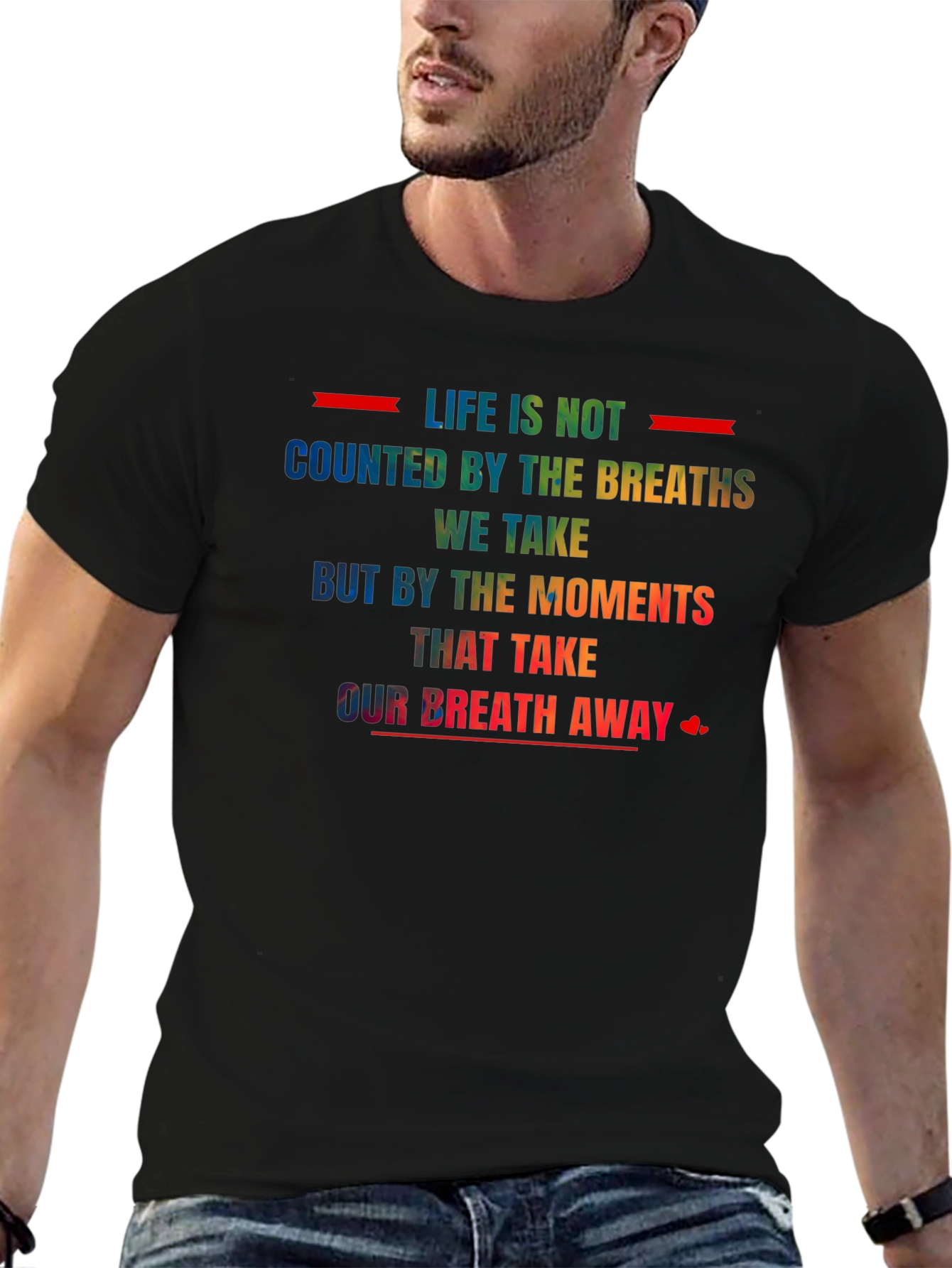 Inspirational Rainbow Graphic T-Shirt