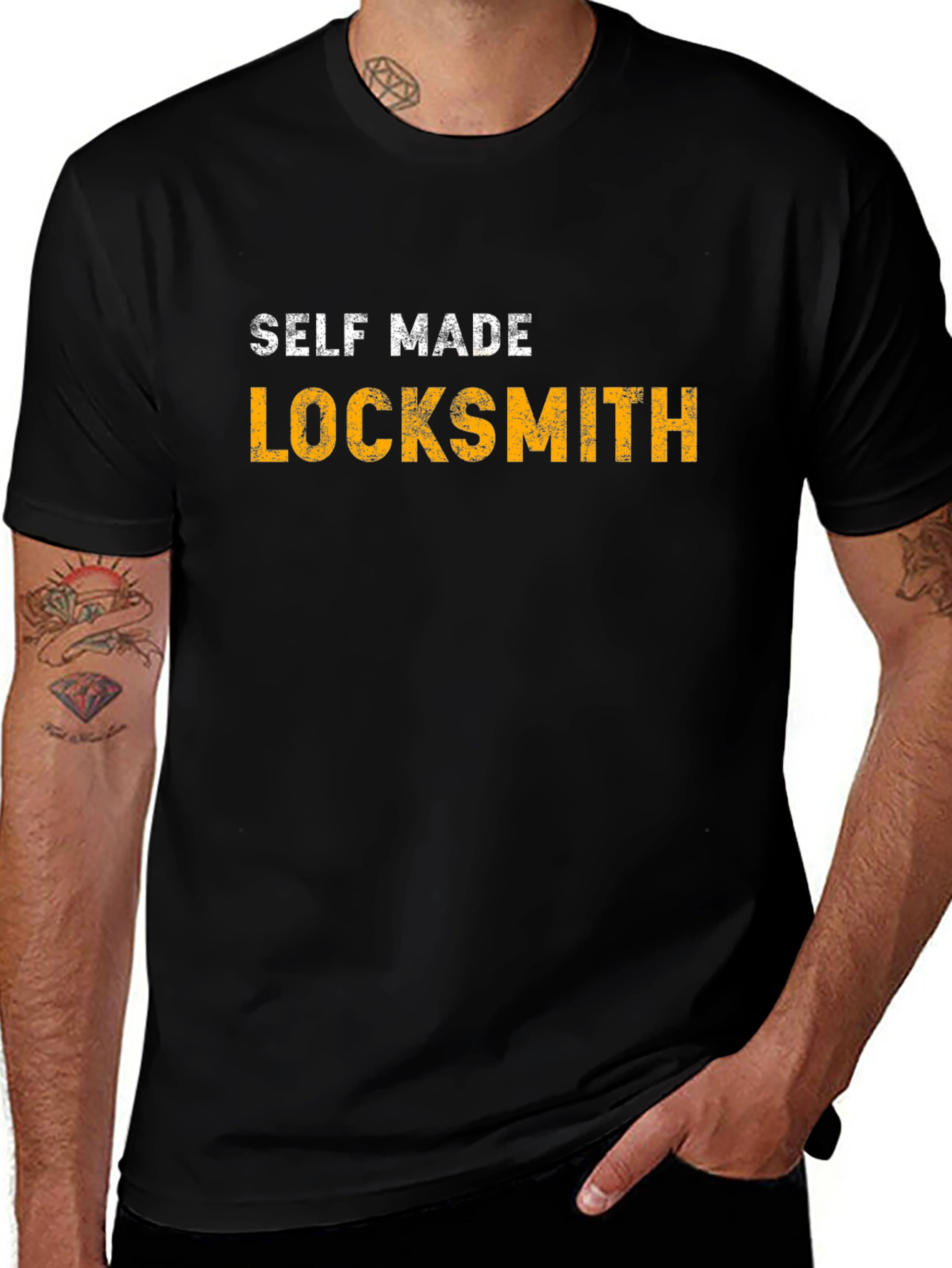 Self Made Locksmith Tee - Premium Cotton