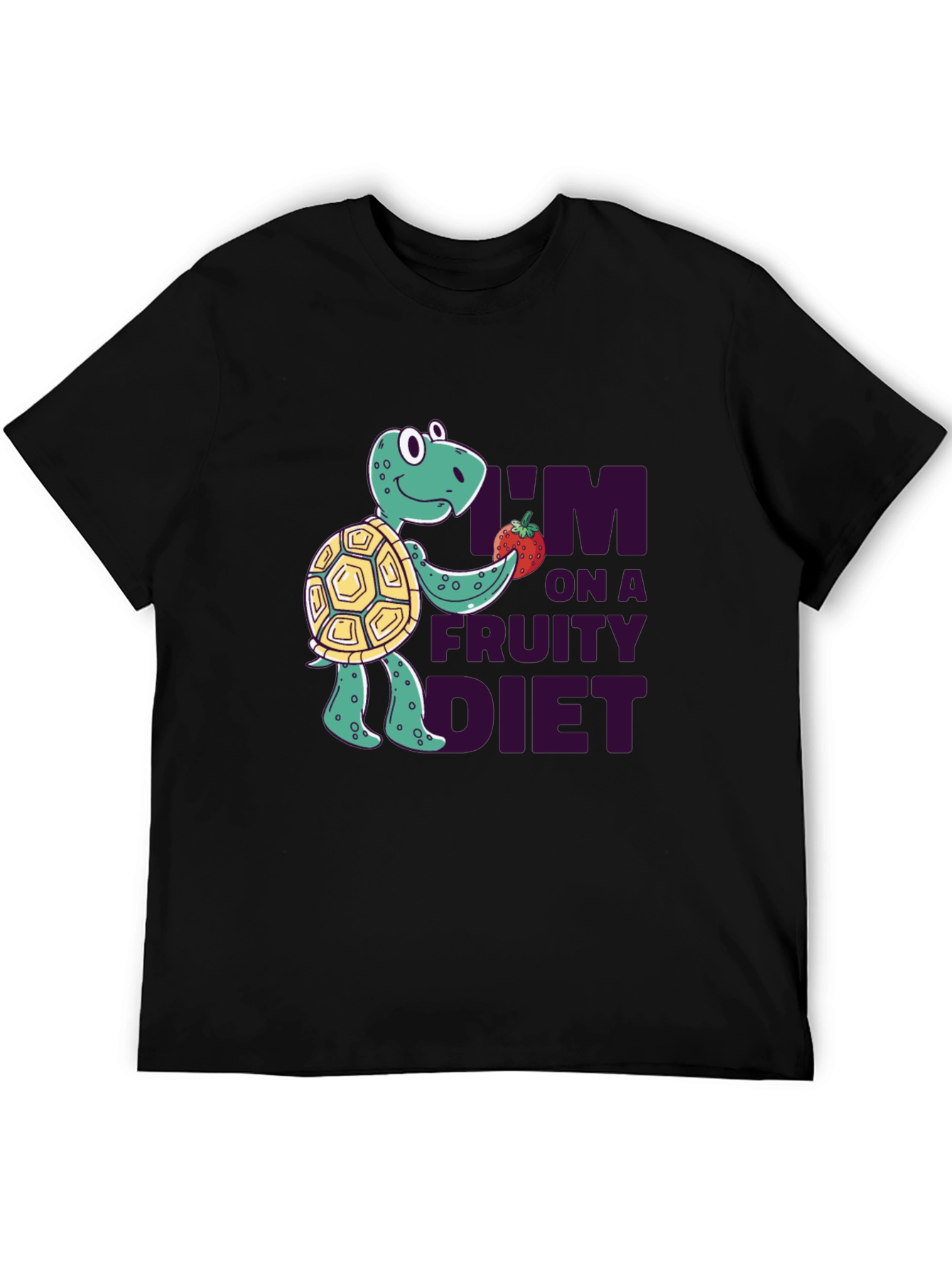 Fruity Diet Turtle T-Shirt - Fun Graphic Tee