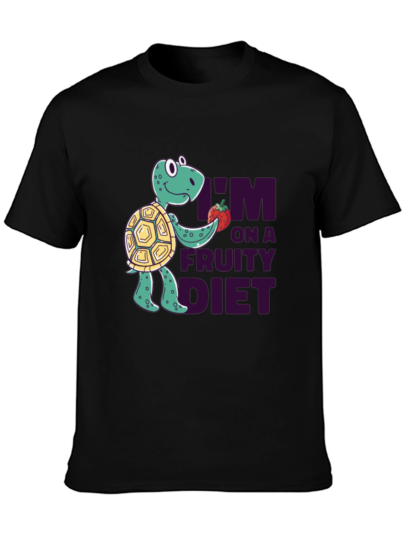 Fruity Diet Turtle T-Shirt - Fun Graphic Tee