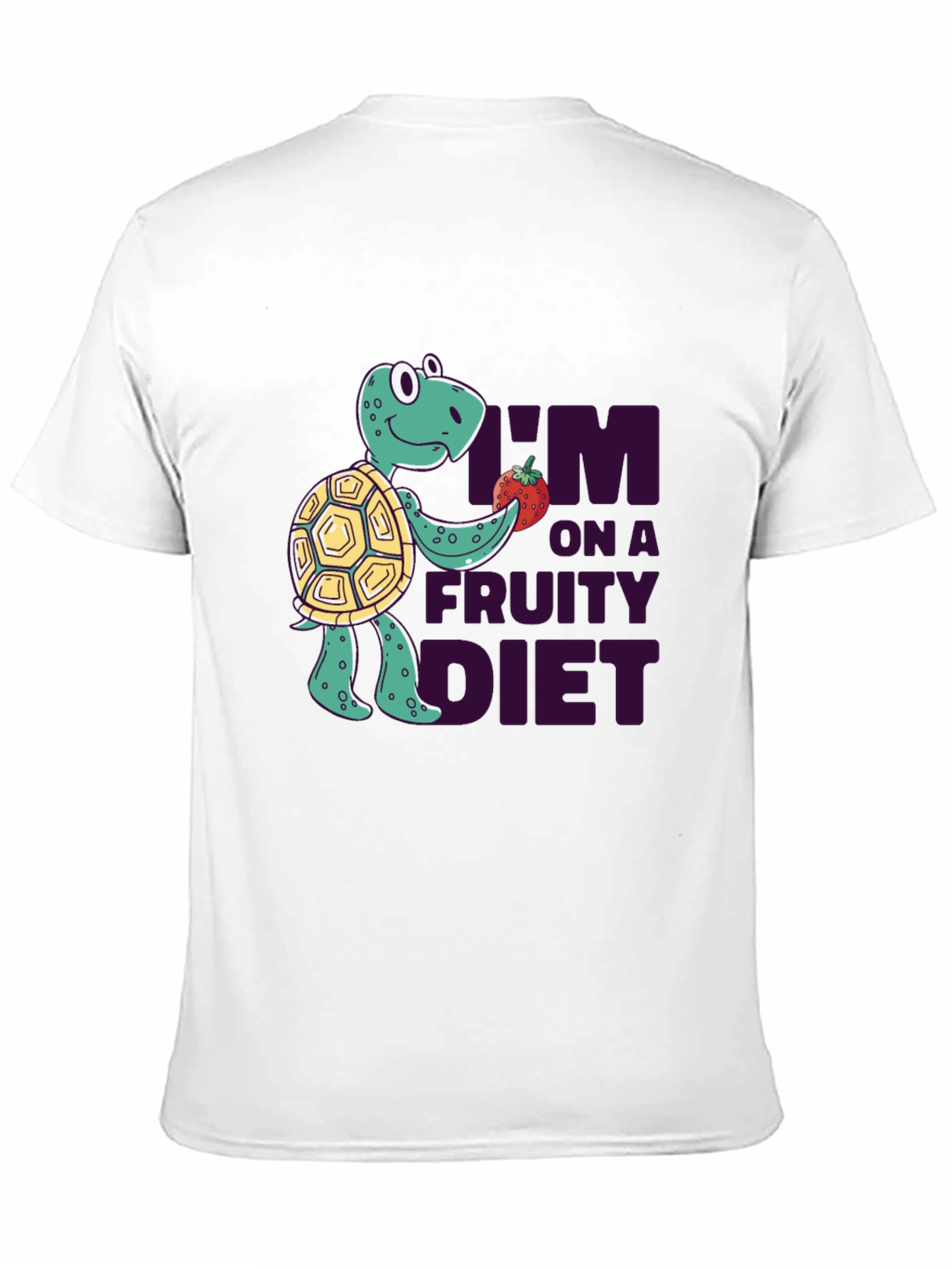 Fruity Diet Turtle T-Shirt - Fun Graphic Tee