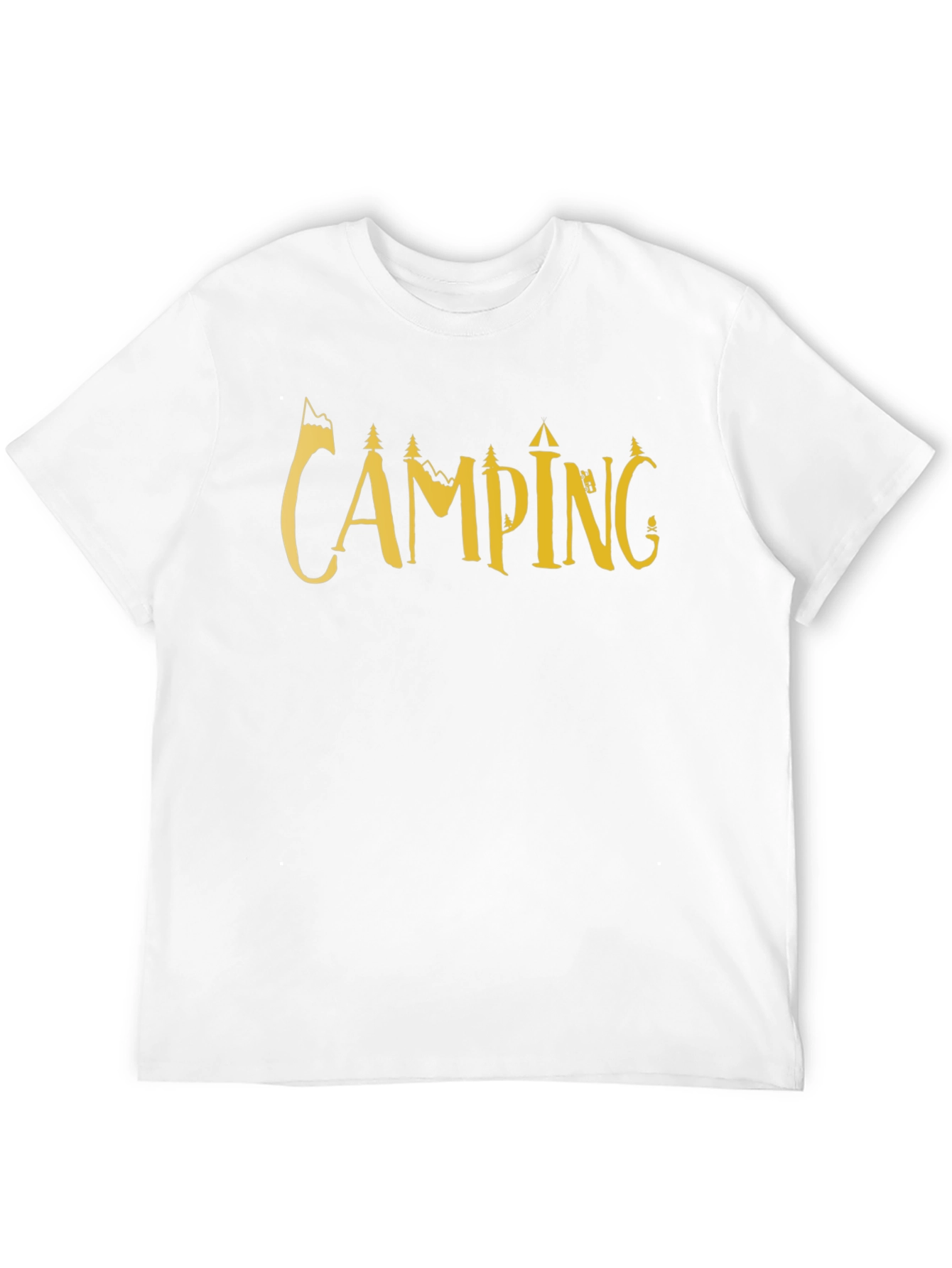 Camping Adventure T-Shirt - Black Cotton Tee