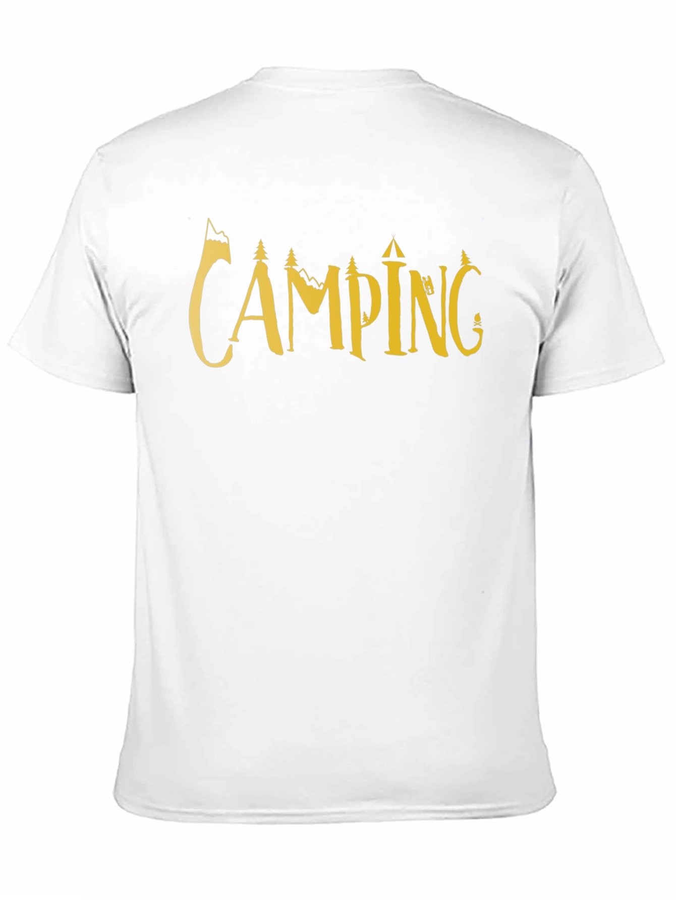Camping Adventure T-Shirt - Black Cotton Tee