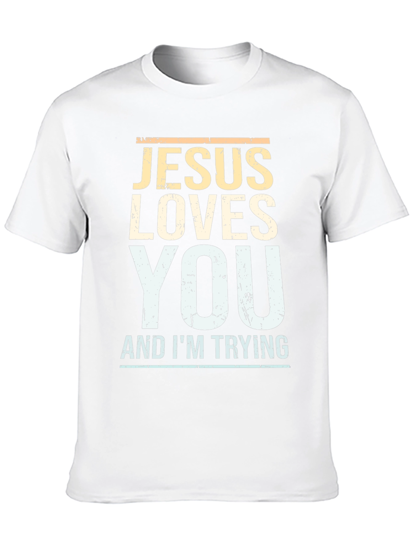 Jesus Loves You Mens Graphic T-Shirt
