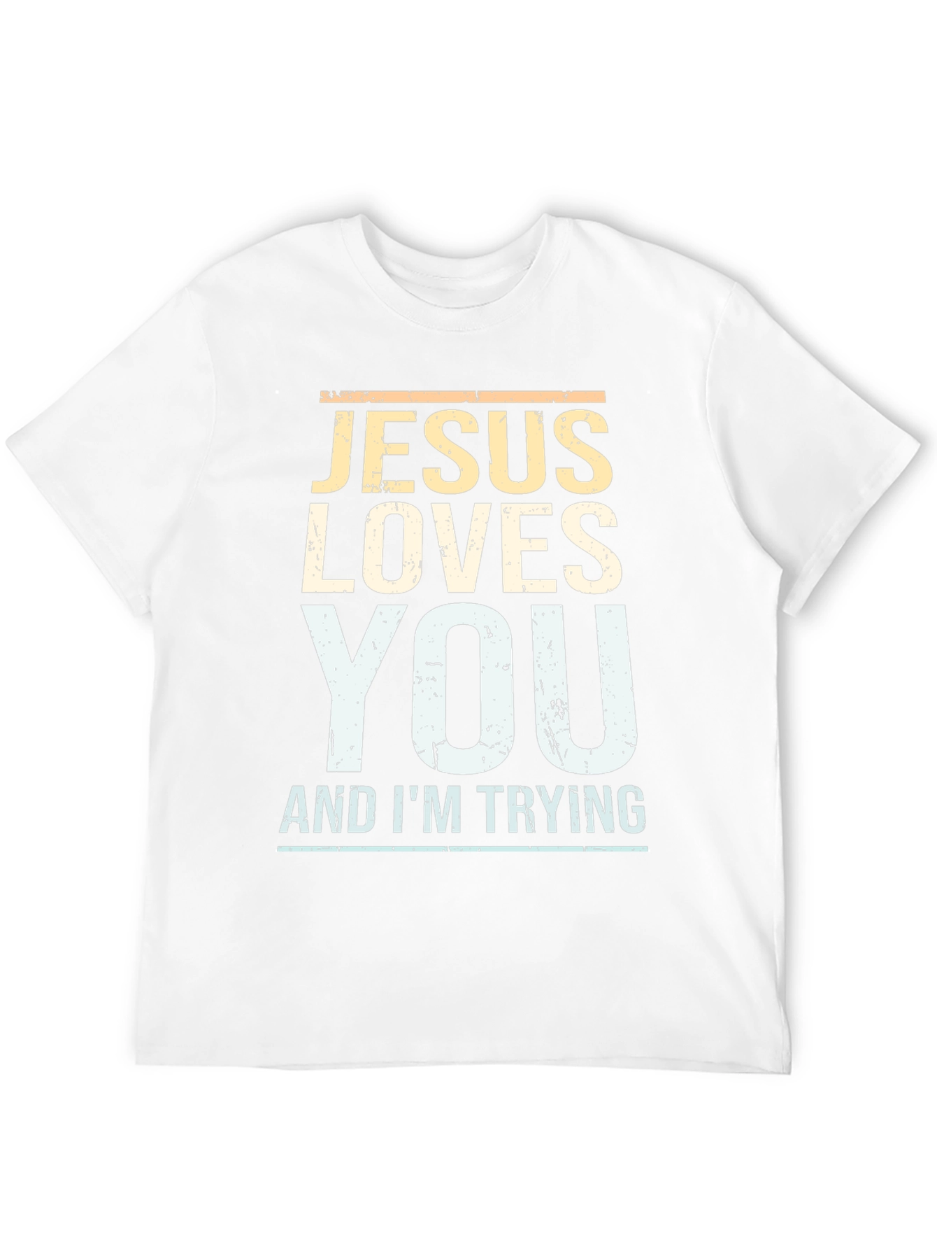 Jesus Loves You Mens Graphic T-Shirt