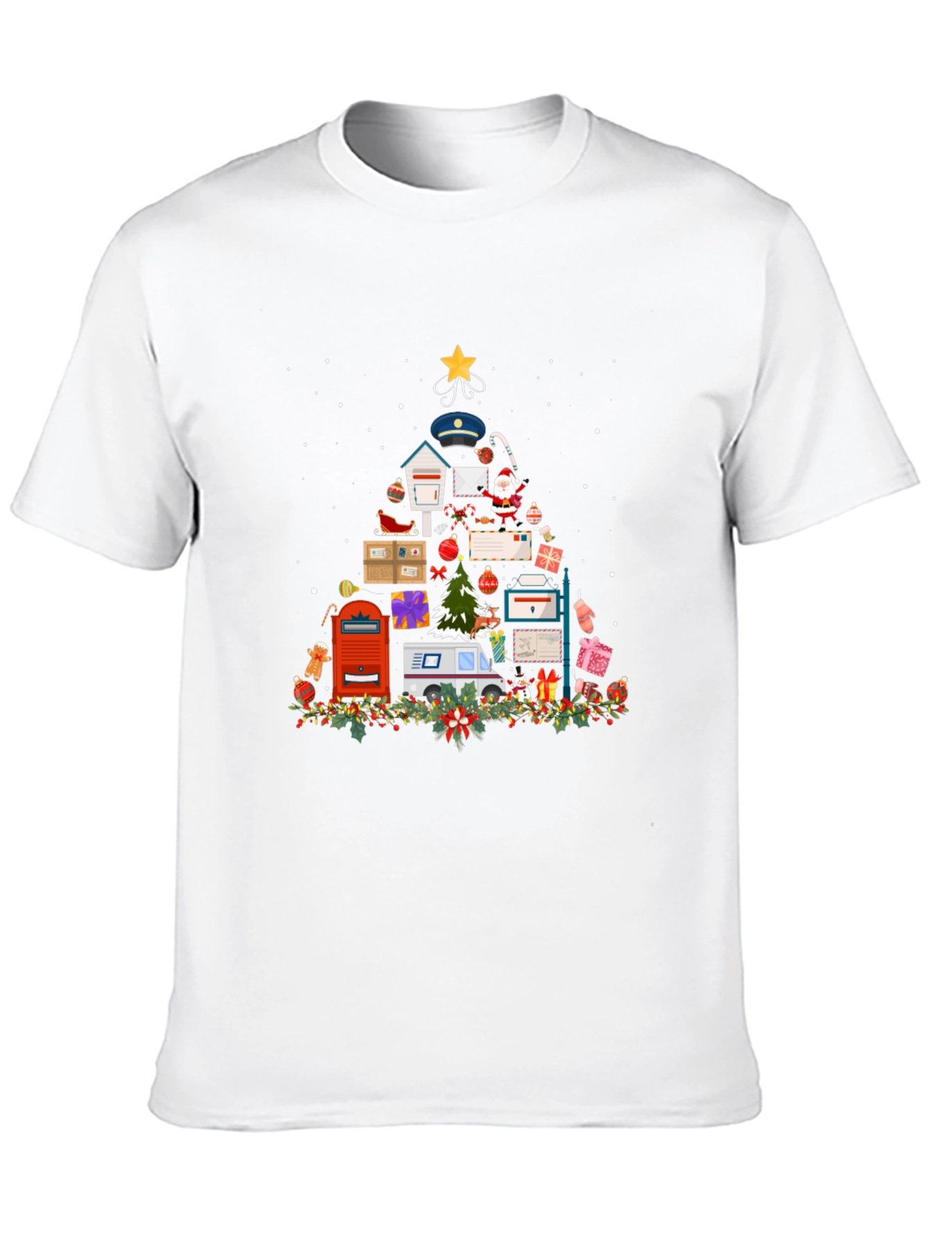 Mail Carrier Christmas Tree T-Shirt