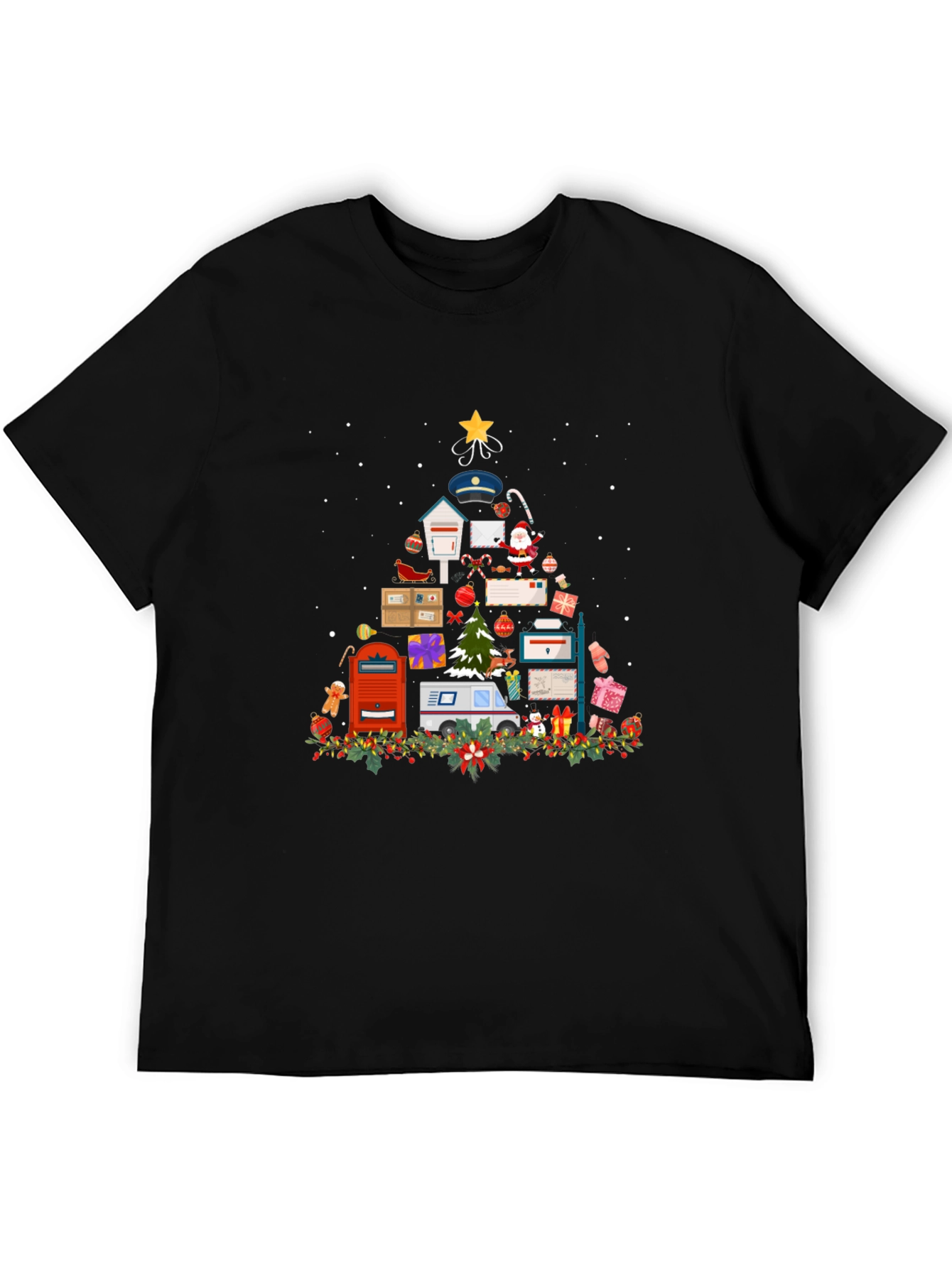 Mail Carrier Christmas Tree T-Shirt