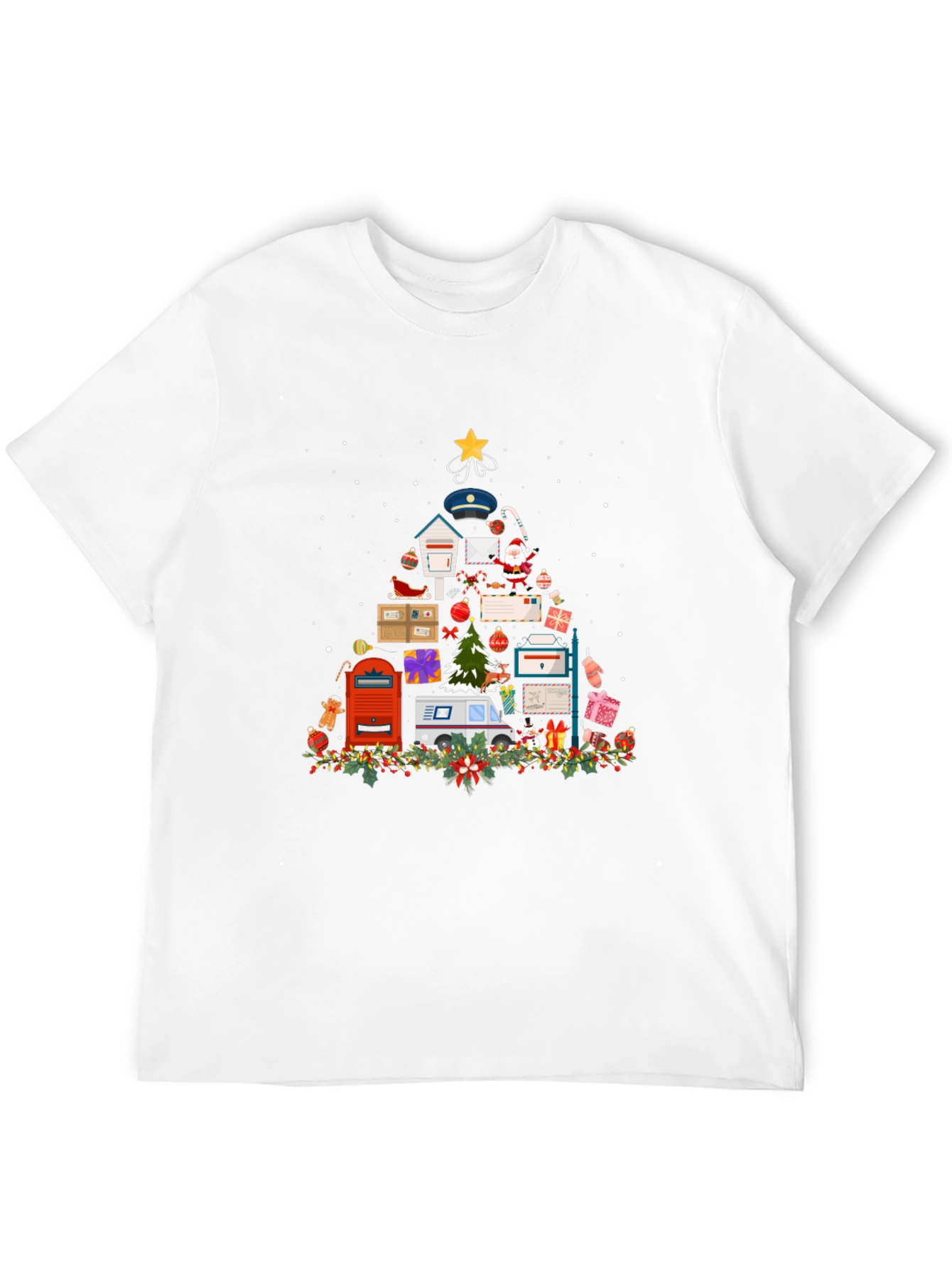 Mail Carrier Christmas Tree T-Shirt