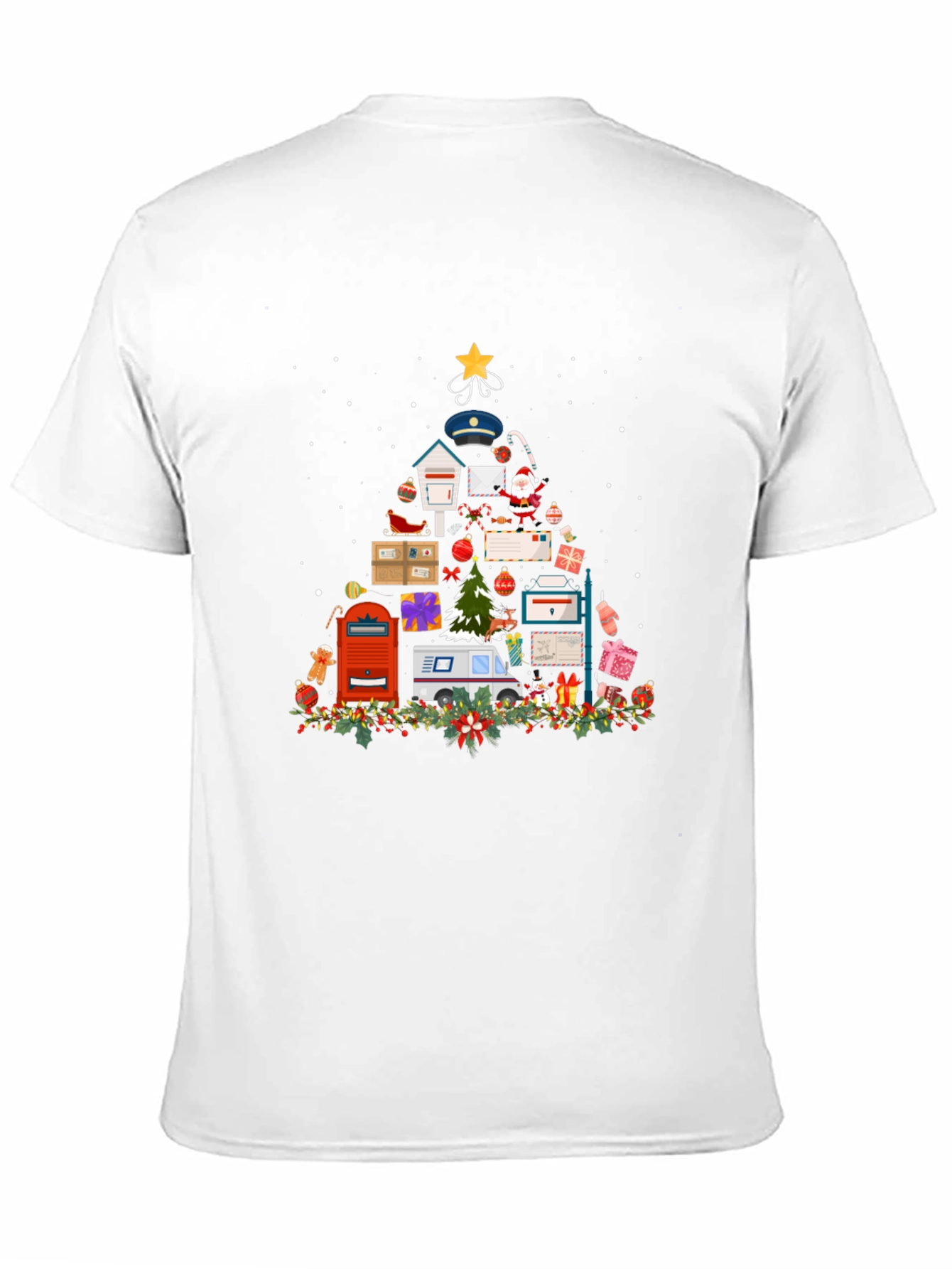 Mail Carrier Christmas Tree T-Shirt