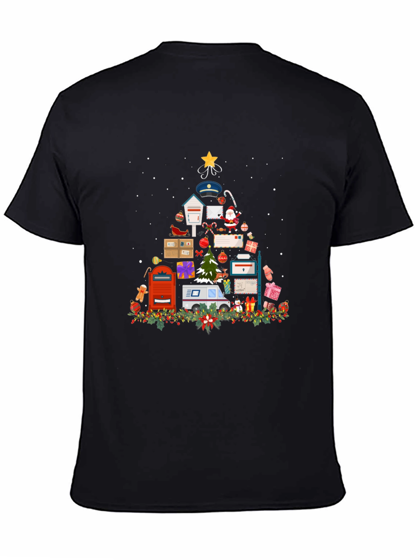 Mail Carrier Christmas Tree T-Shirt