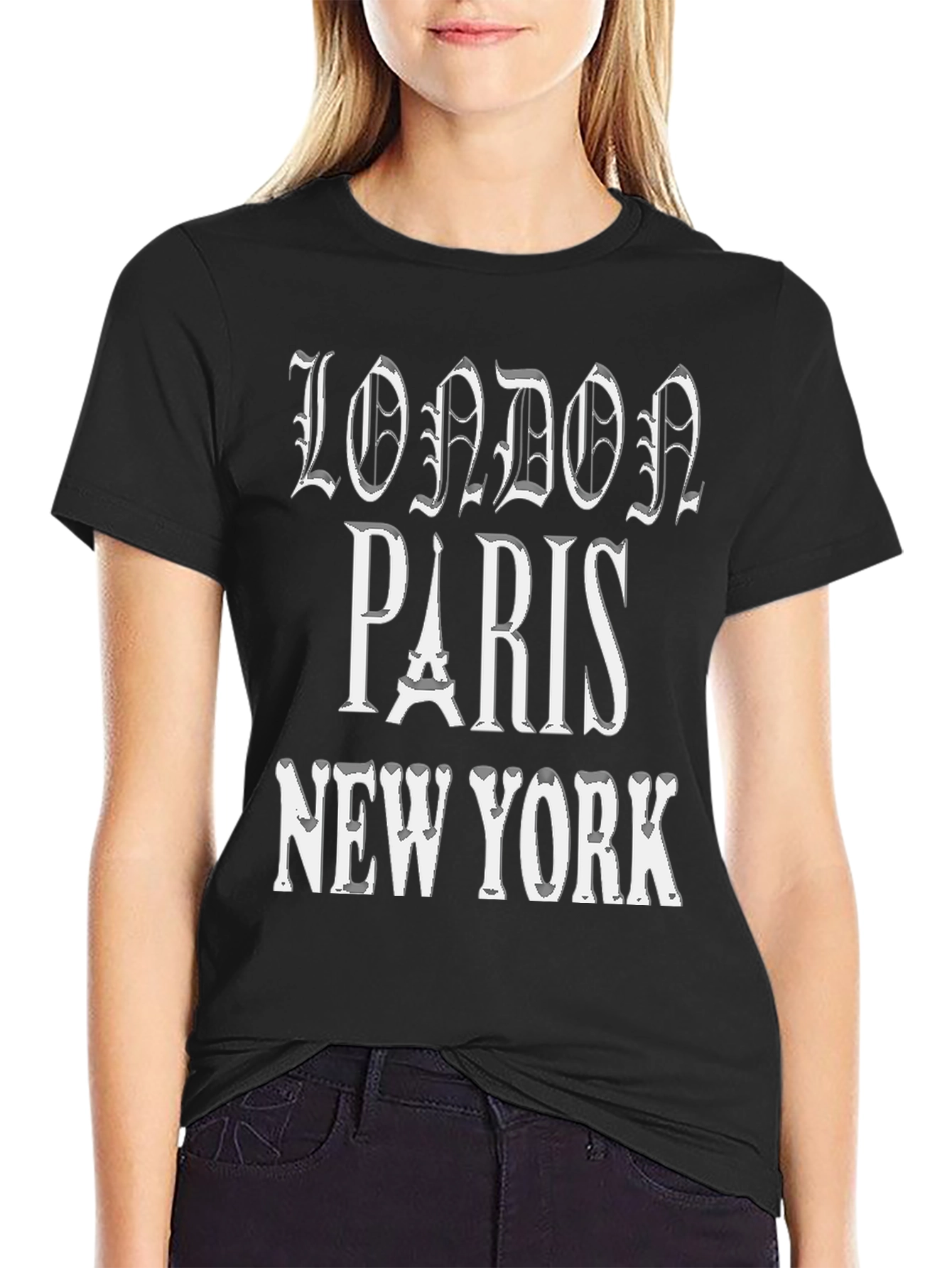 London Paris New York Graphic T-Shirt