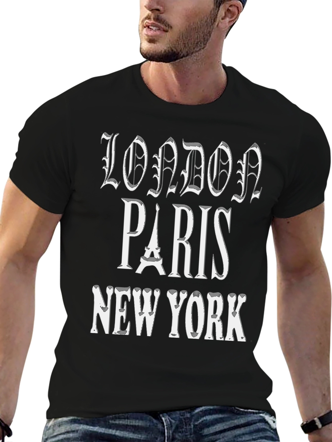 London Paris New York Graphic T-Shirt