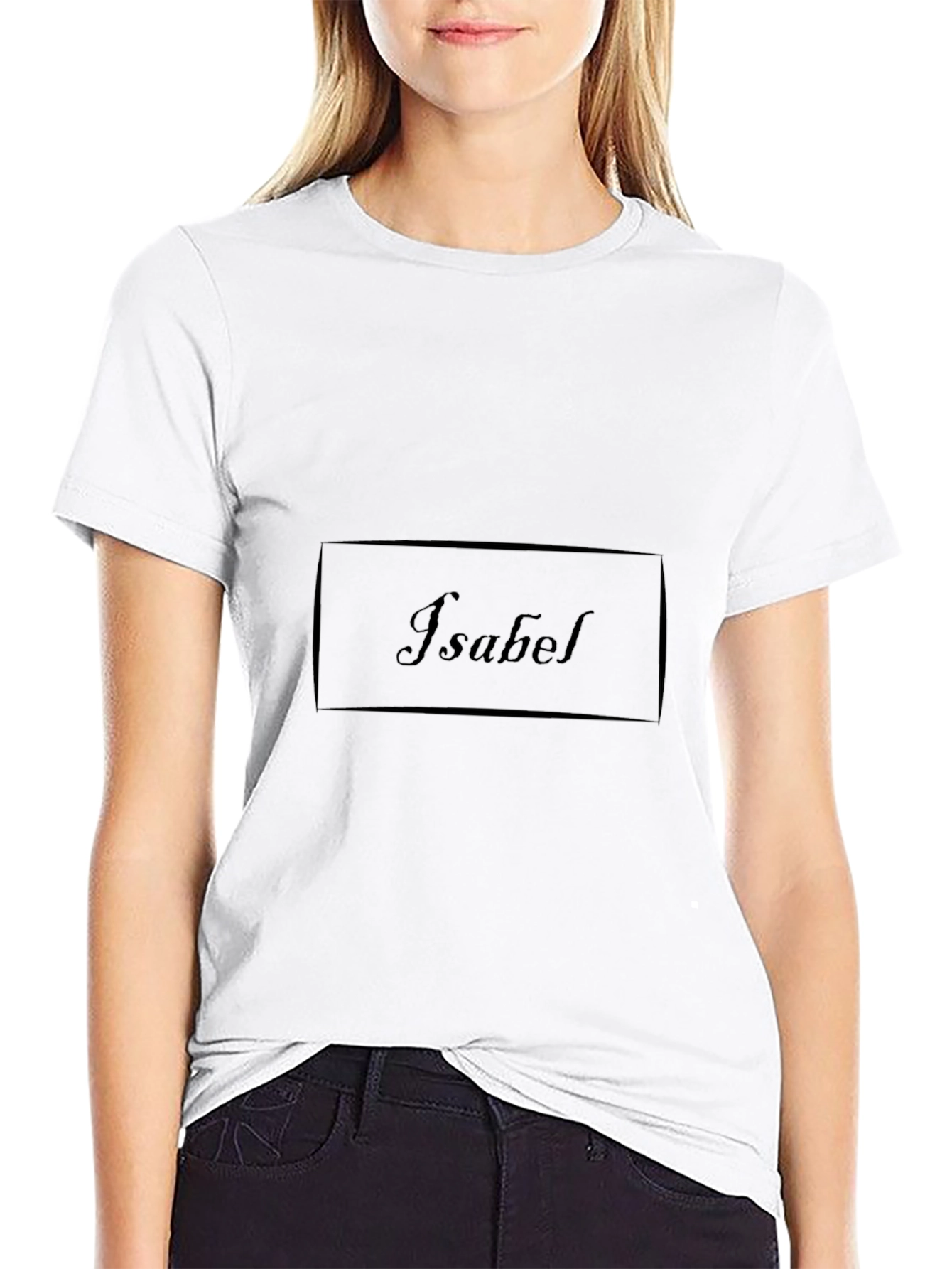 Isabel Personalized Black T-Shirt