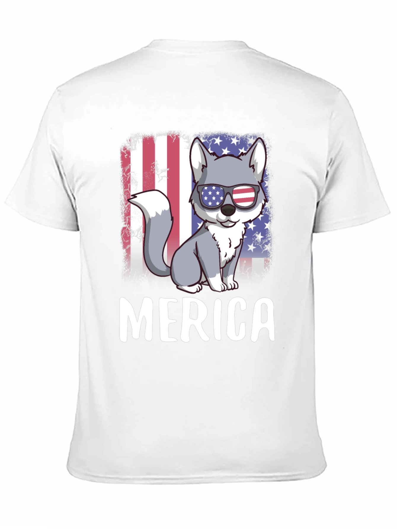 Patriotic Wolf Merica T-Shirt