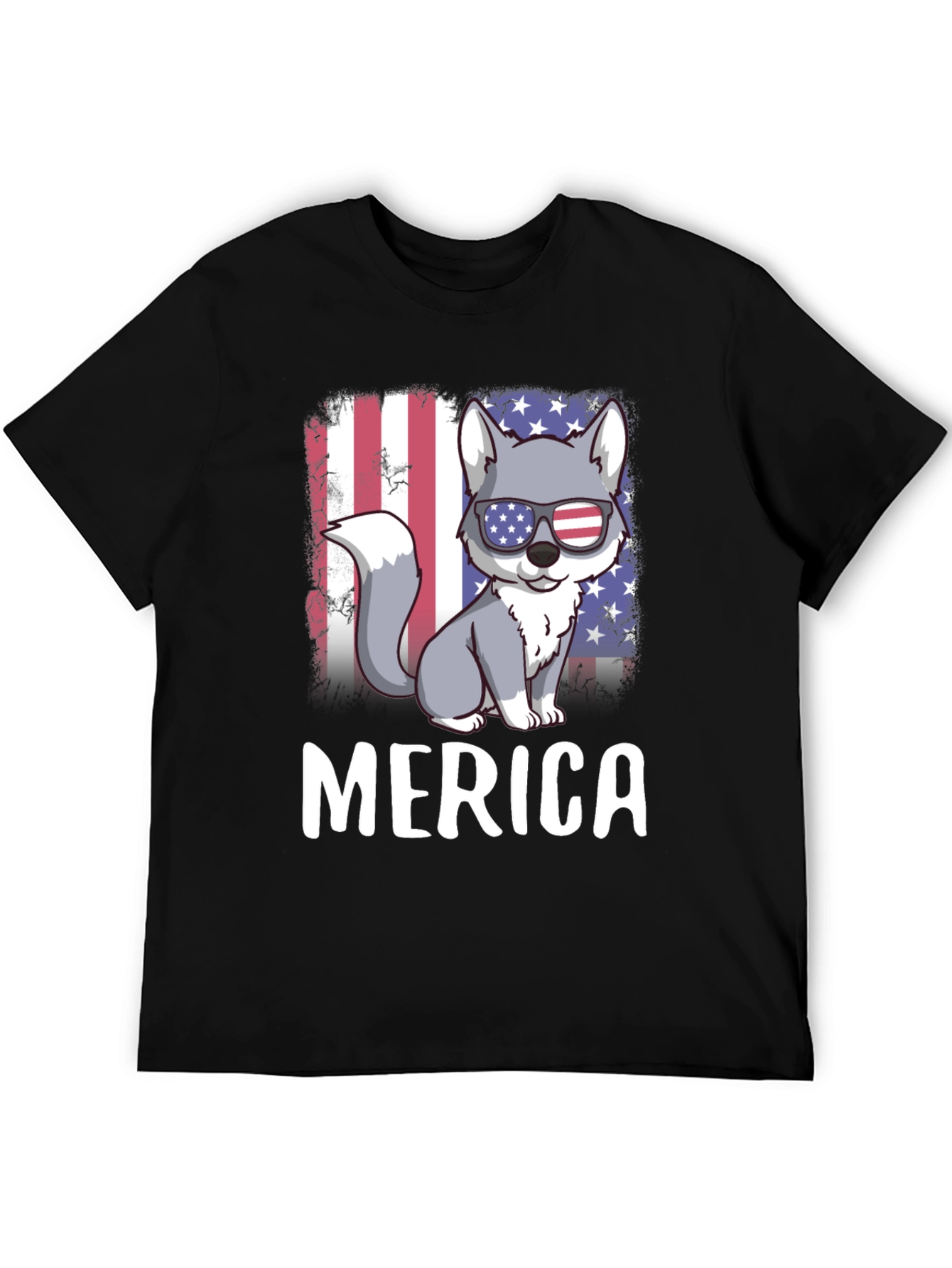 Patriotic Wolf Merica T-Shirt