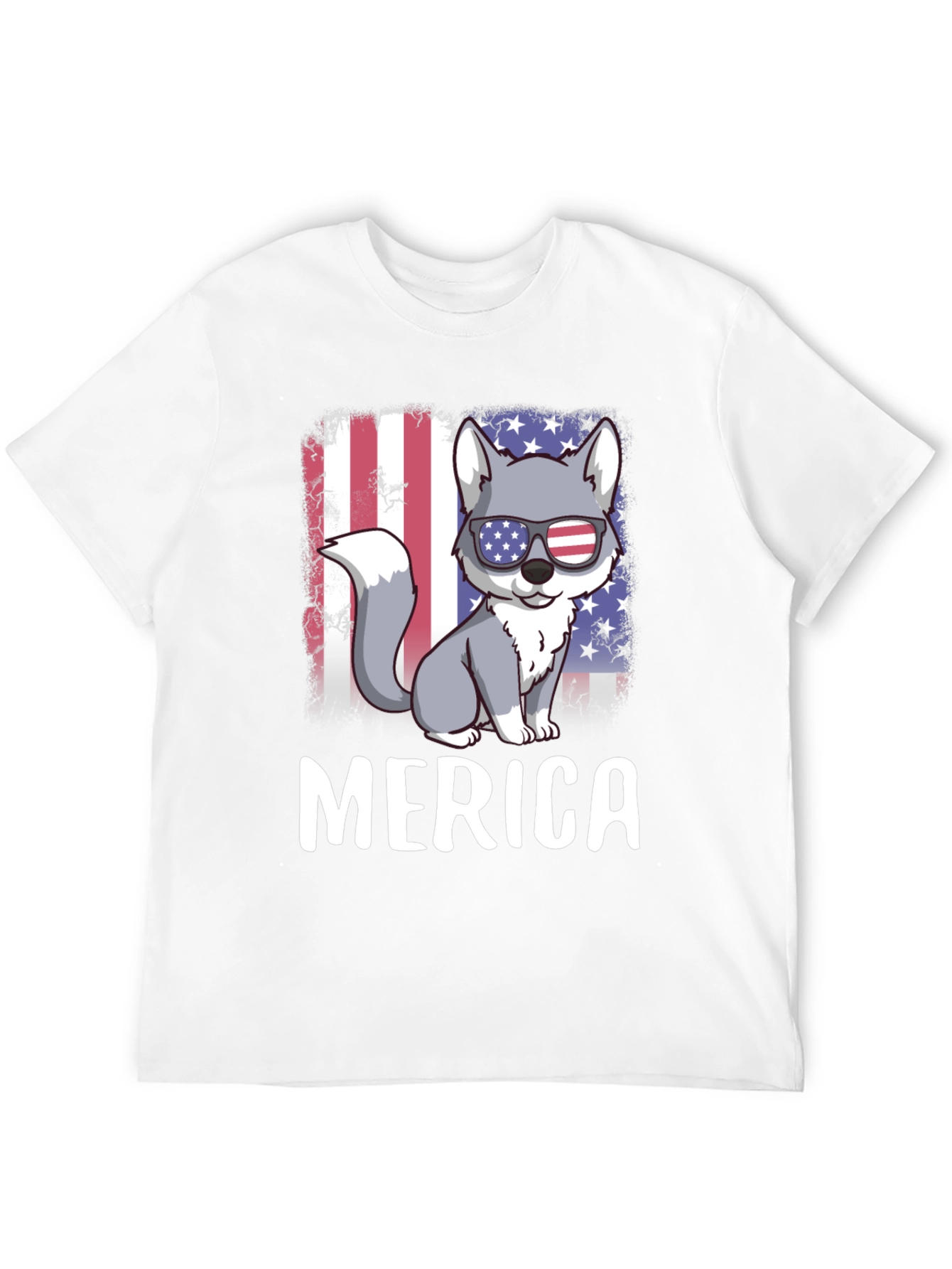 Patriotic Wolf Merica T-Shirt