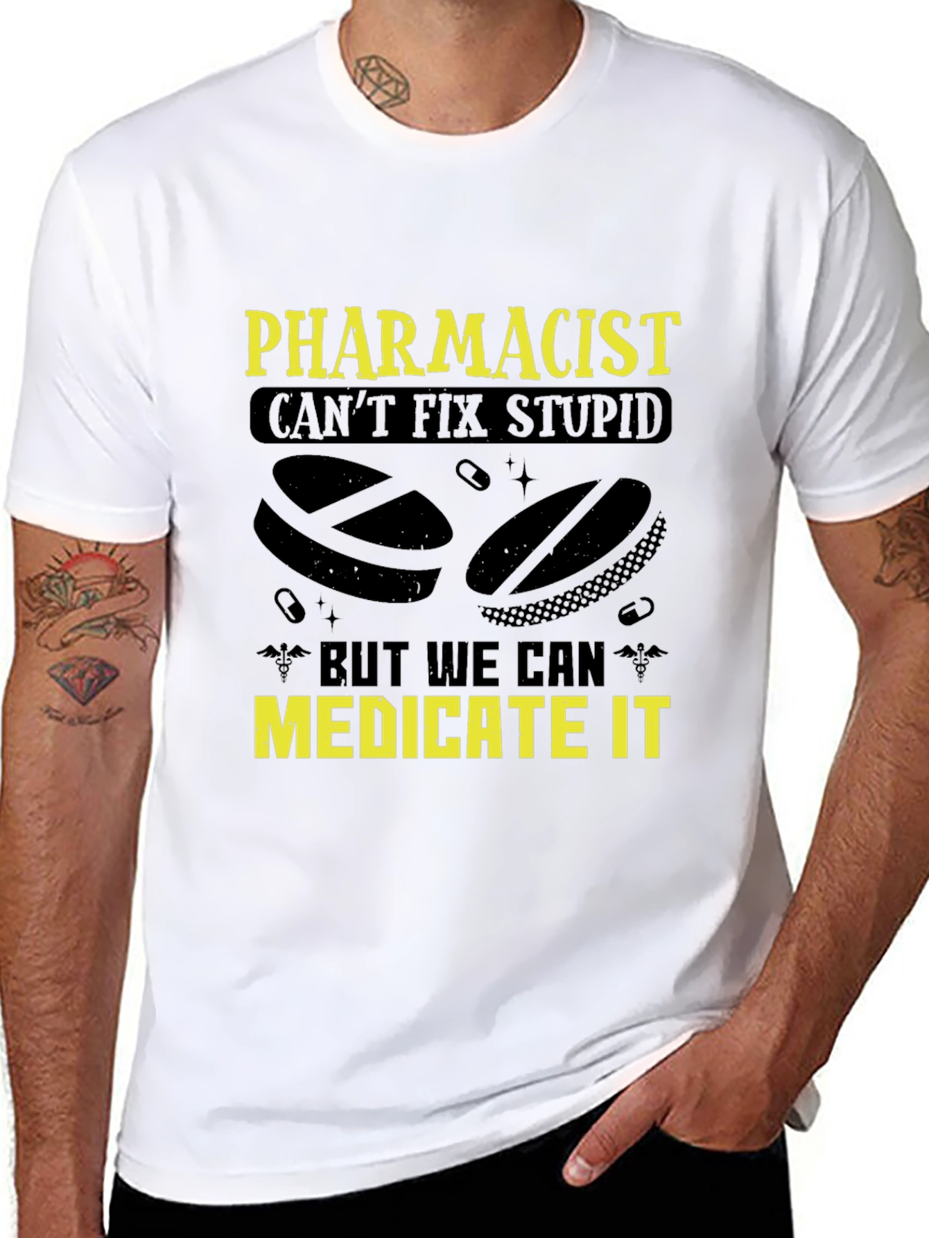 Pharmacist Medicate It Graphic Tee
