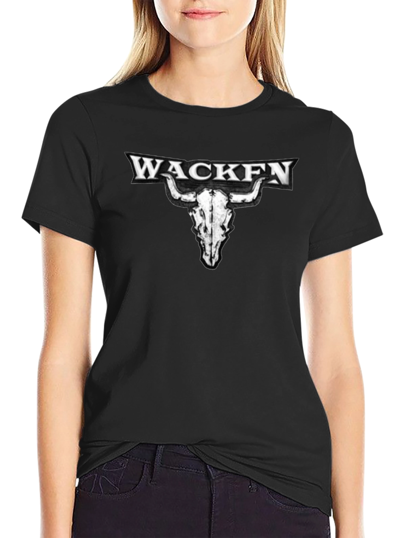 Wacken Bull Skull Graphic T-Shirt