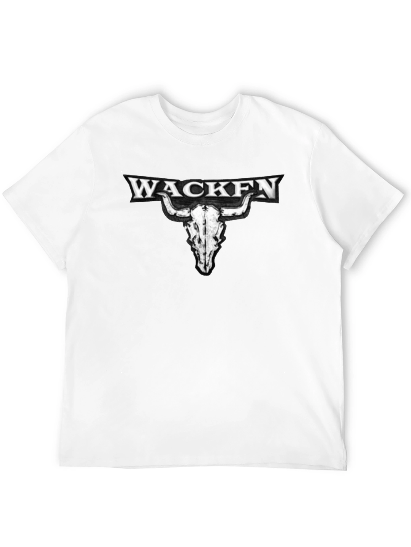 Wacken Bull Skull Graphic T-Shirt