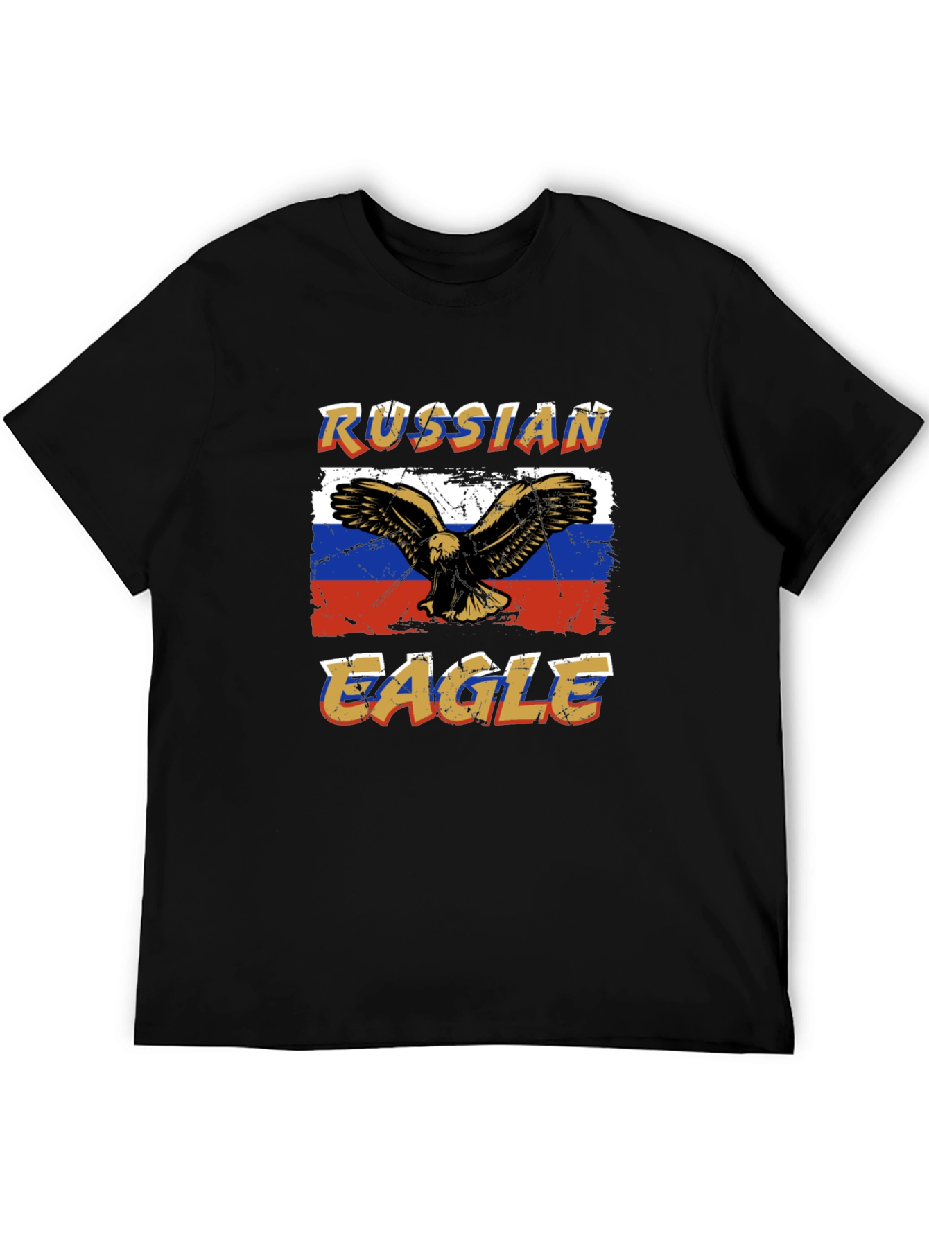 Russian Eagle Graphic T-Shirt - Black