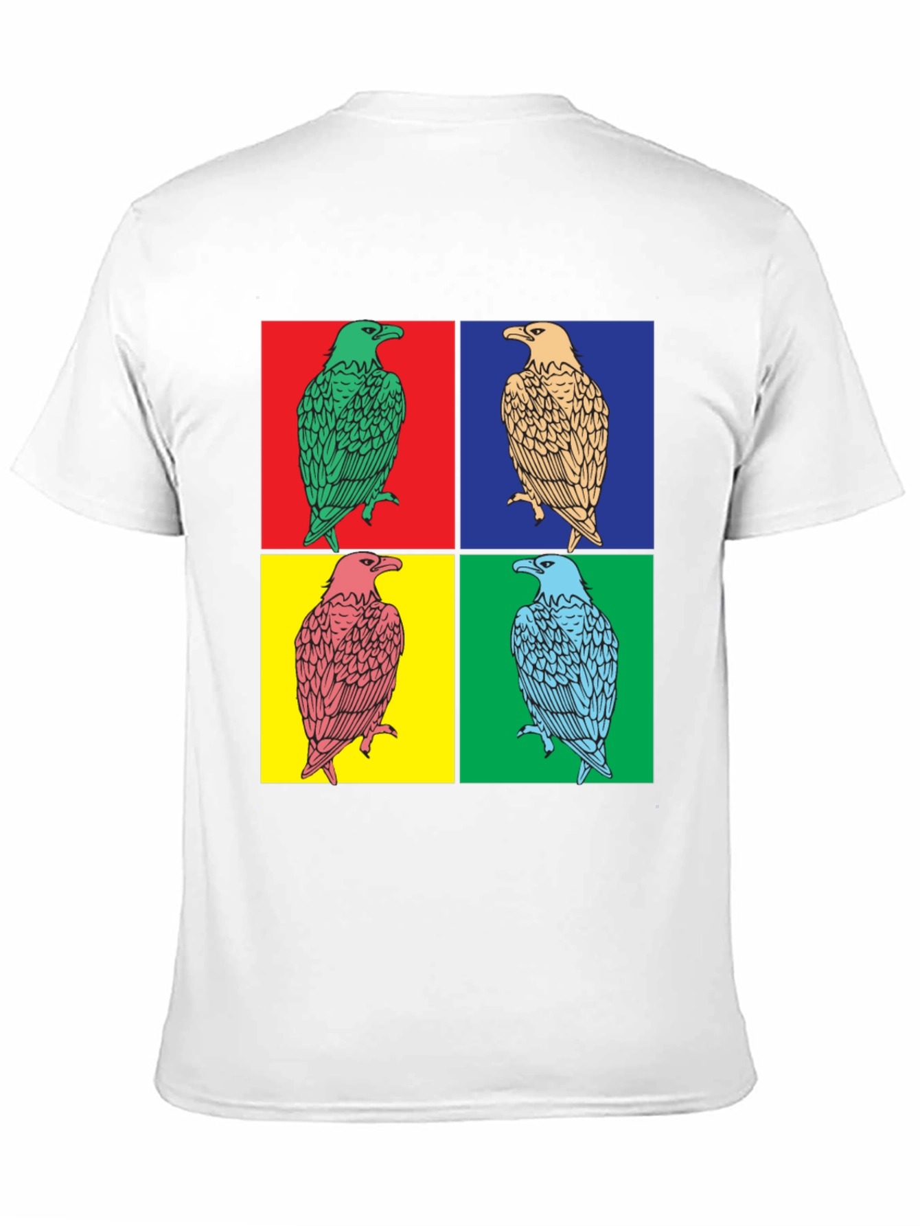 Pop Art Eagle Graphic Tee - Bold Style
