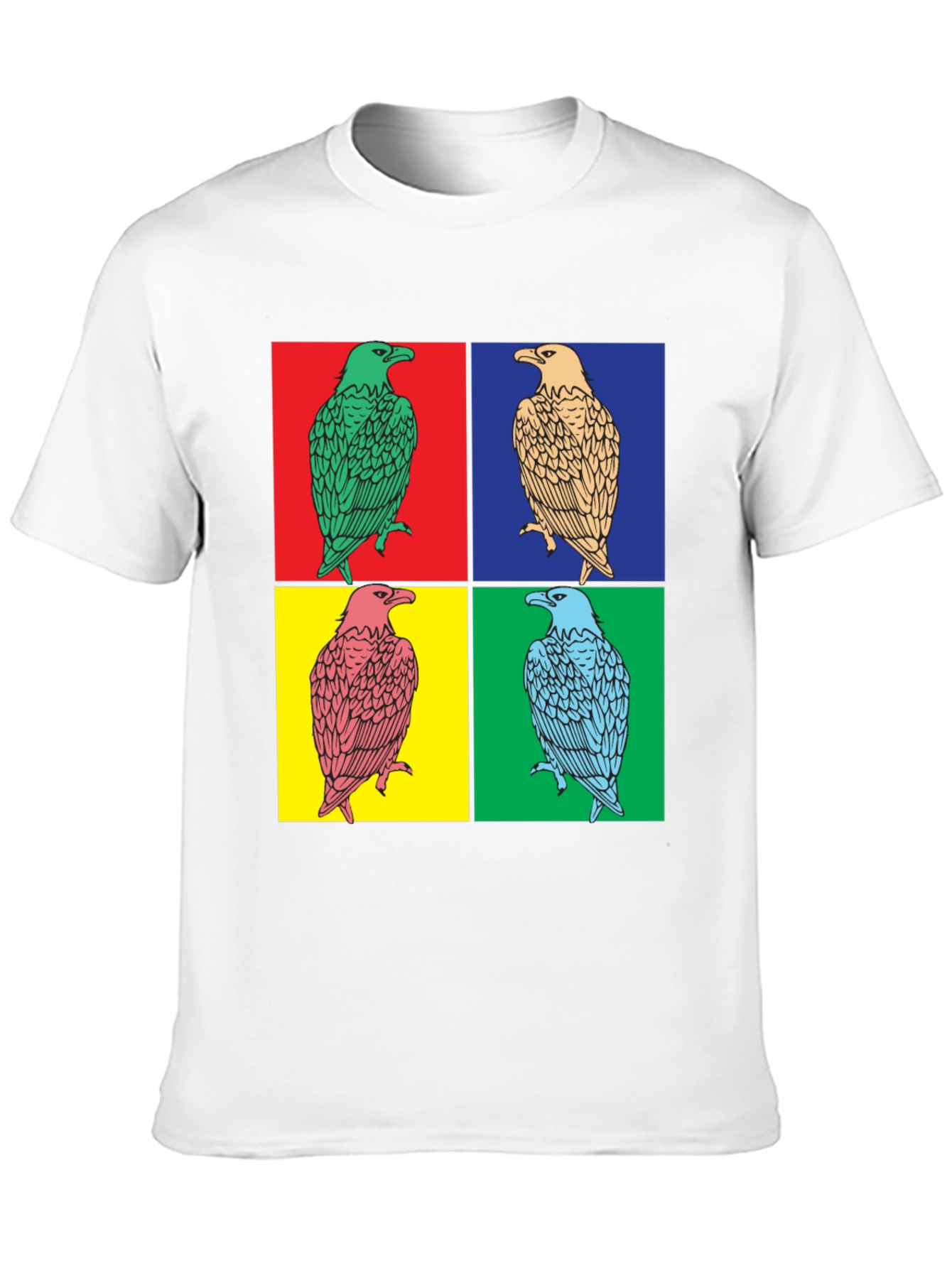 Pop Art Eagle Graphic Tee - Bold Style