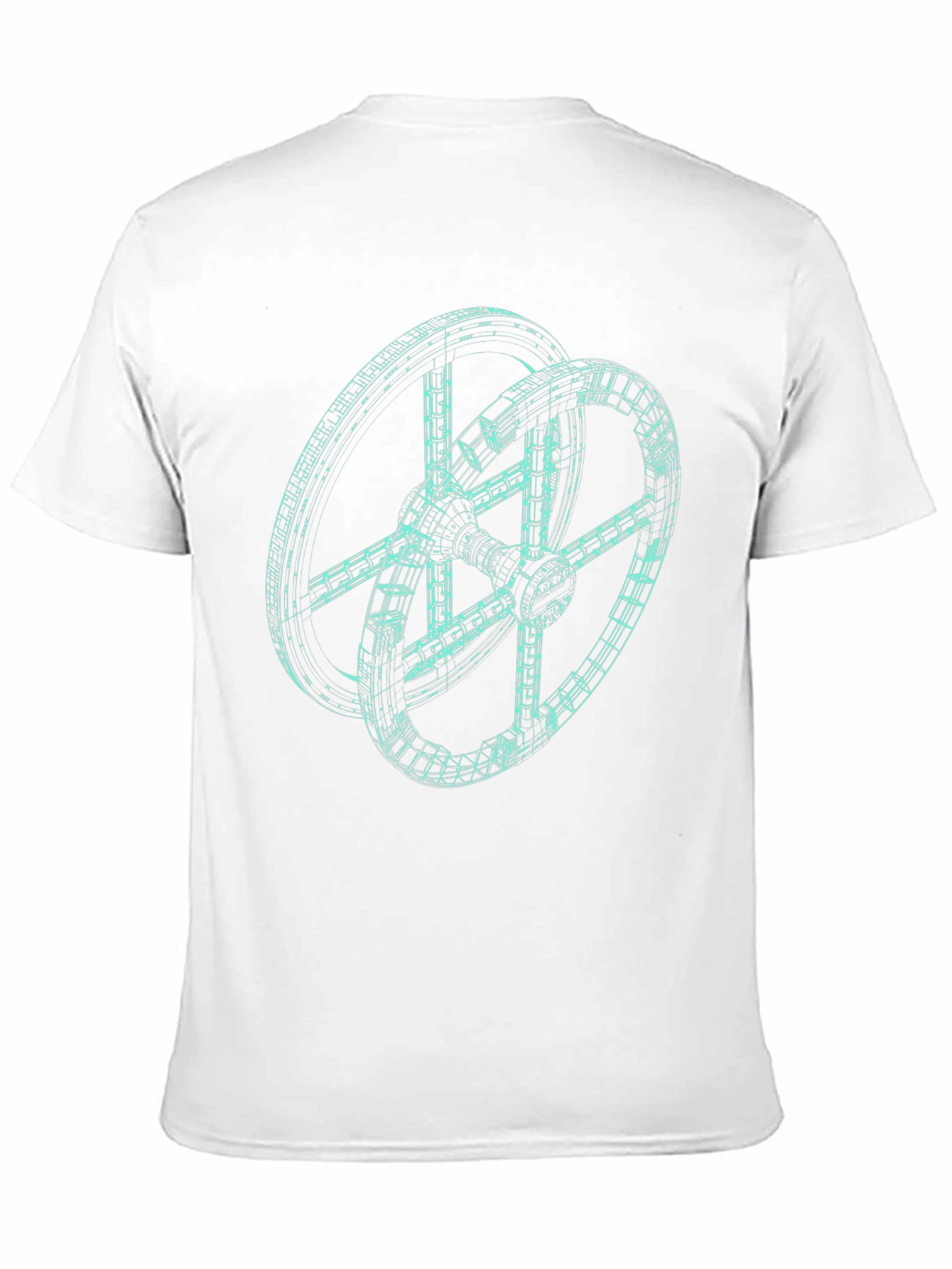 Sci-Fi Station Tee - Modern Futuristic Design