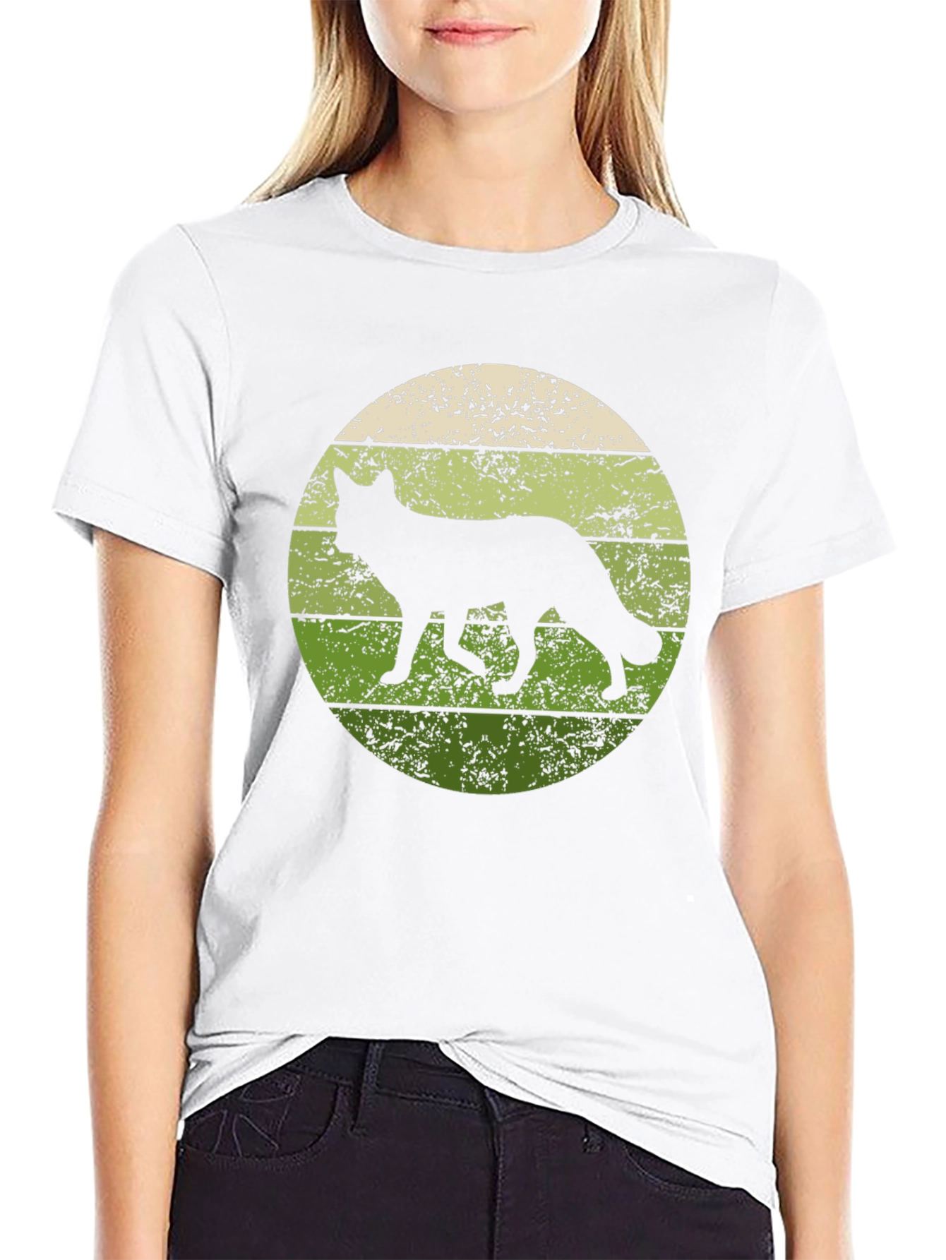 Retro Canine Silhouette T-Shirt