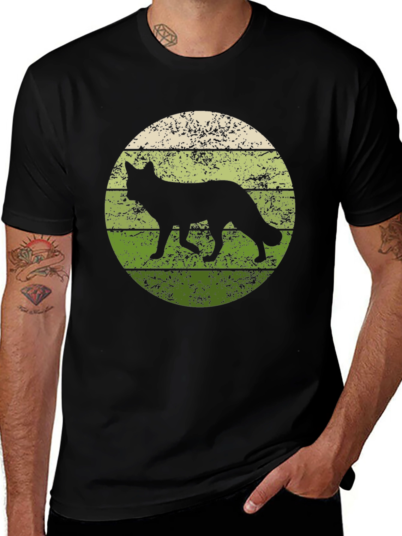 Retro Canine Silhouette T-Shirt