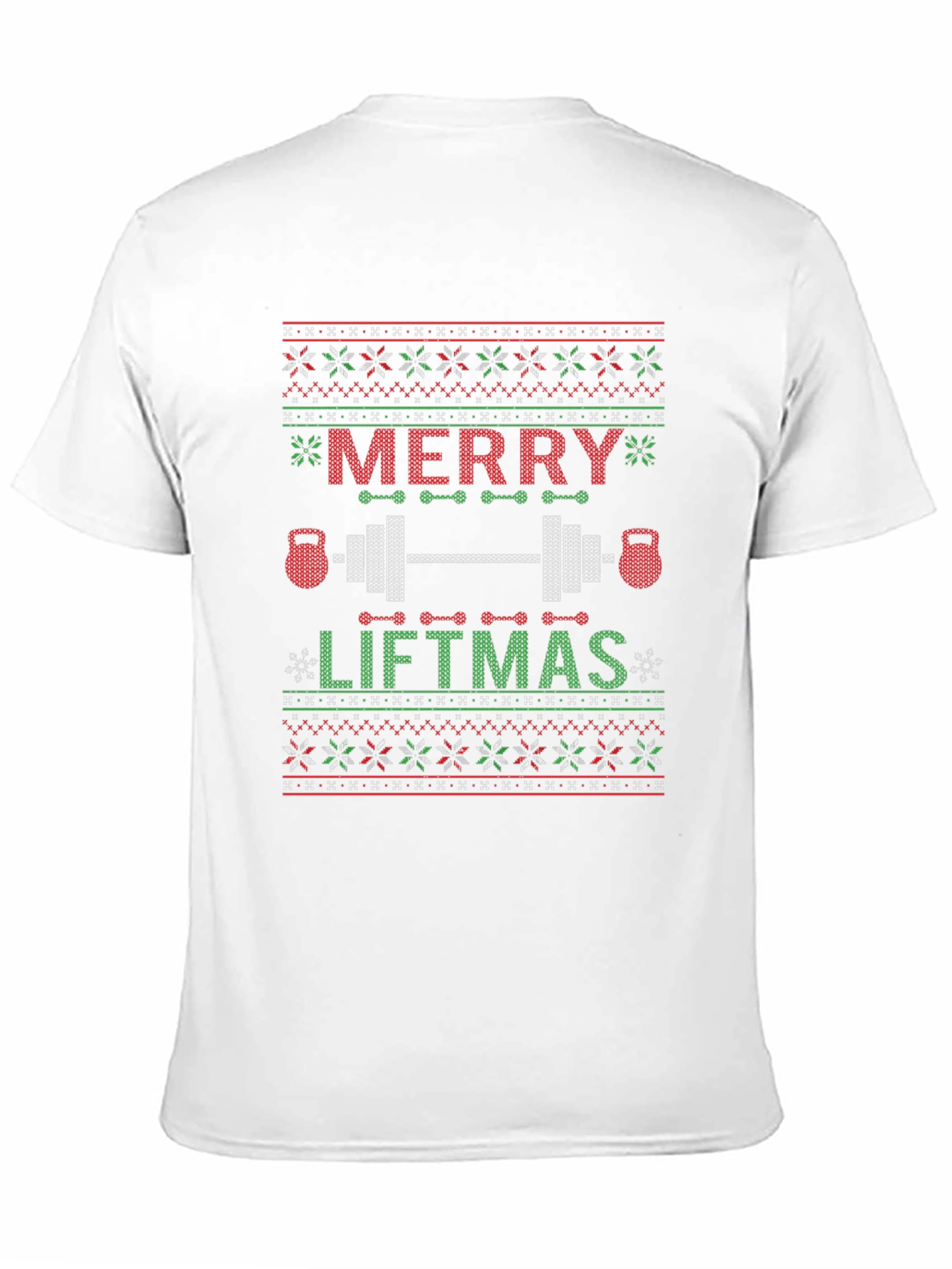 Merry Liftmas Ugly Christmas Sweater Style T-Shirt