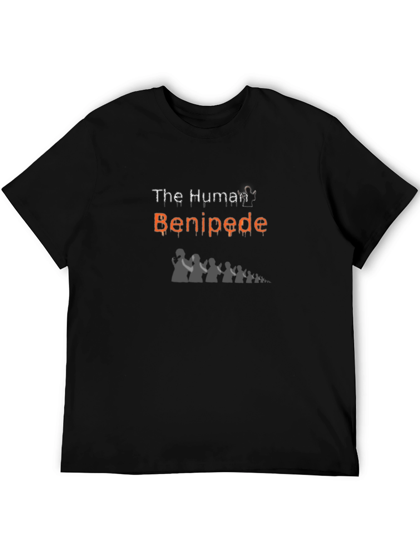 The Human Benipede Black Graphic T-Shirt