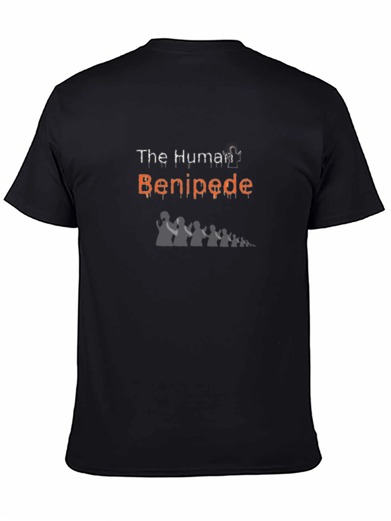 The Human Benipede Black Graphic T-Shirt