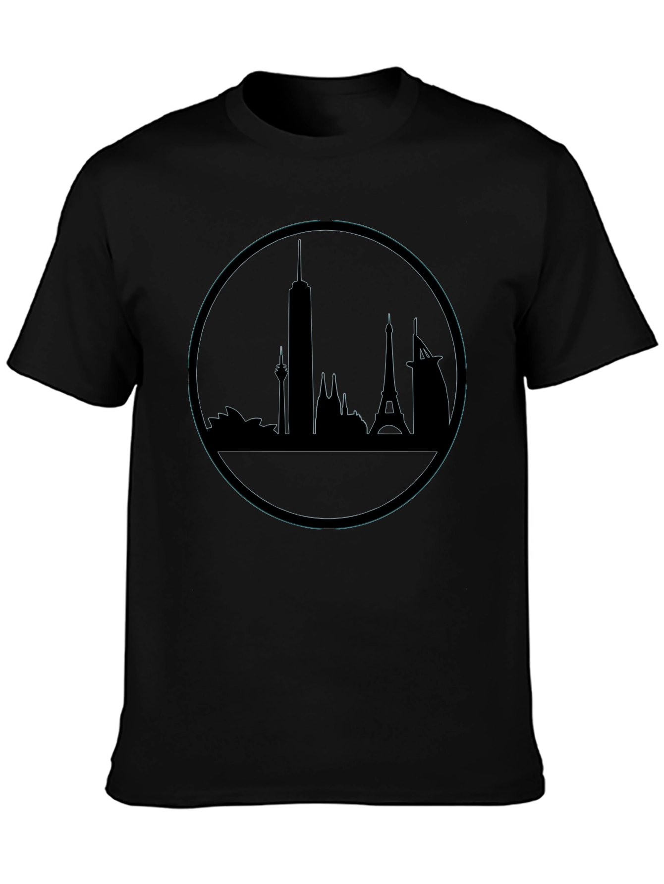 Global Skyline T-Shirt - Travel the World!