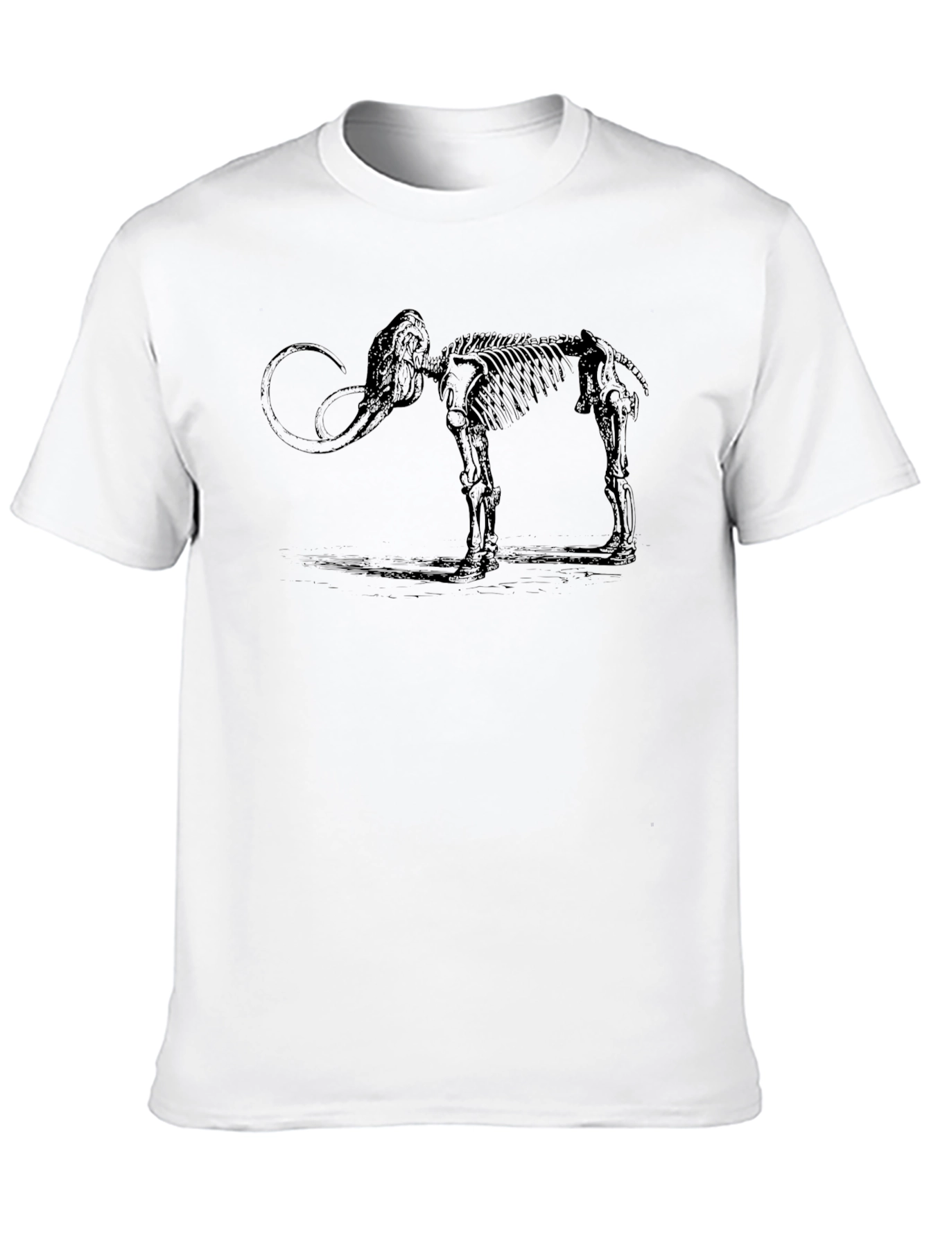 Mammoth Skeleton Graphic Tee - Black
