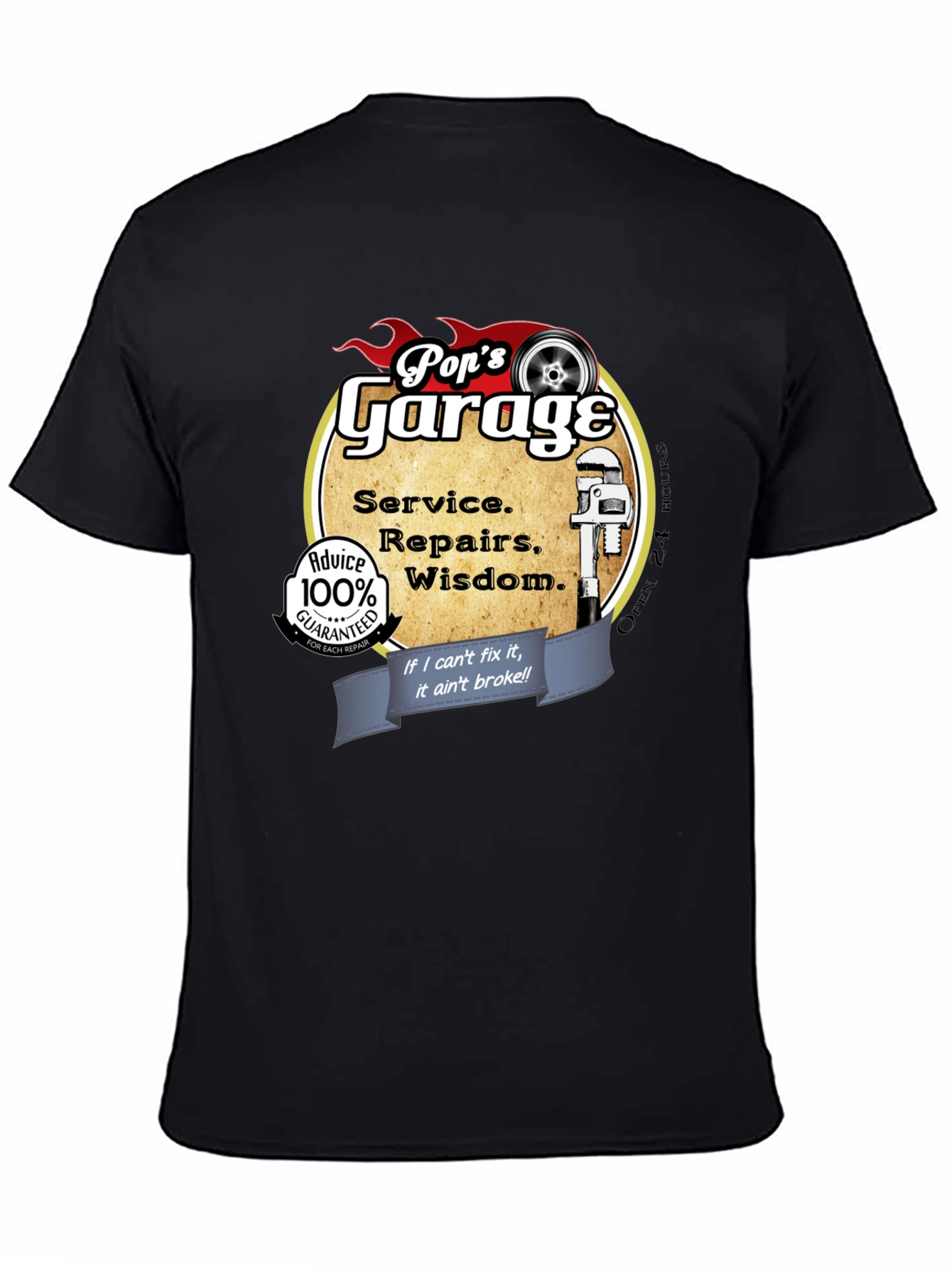 Pops Garage T-Shirt Mechanic Gift
