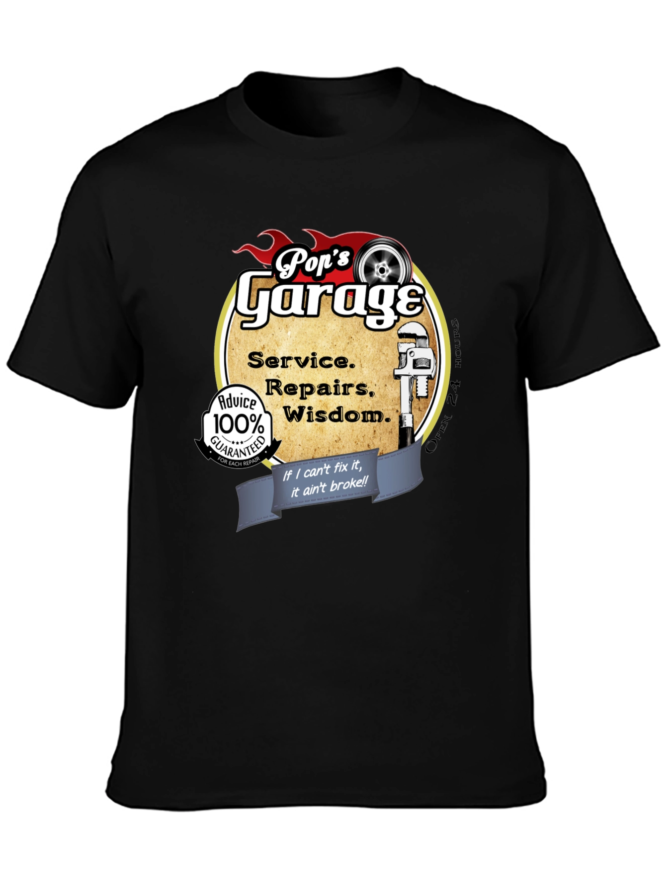 Pops Garage T-Shirt Mechanic Gift