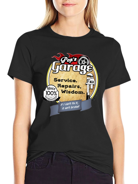 Pops Garage T-Shirt Mechanic Gift