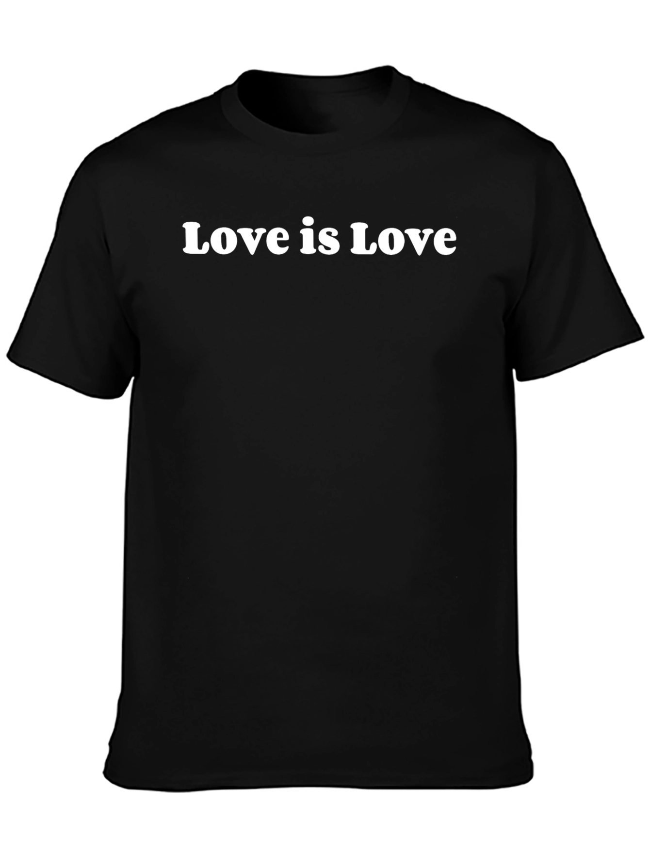 Love is Love T-Shirt - Black Crew Neck Tee