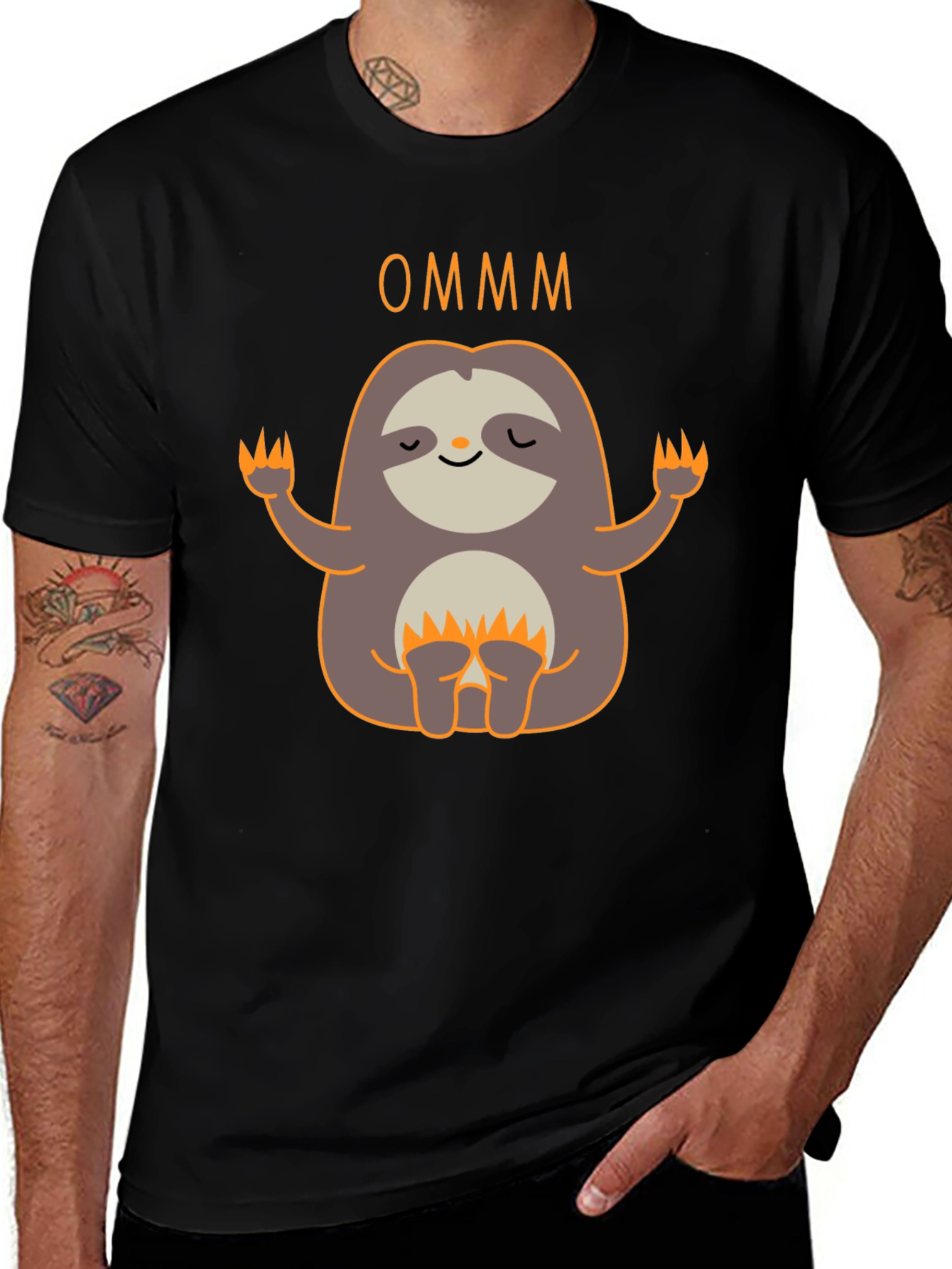 OMMM Sloth T-Shirt - Zen Meditation Tee