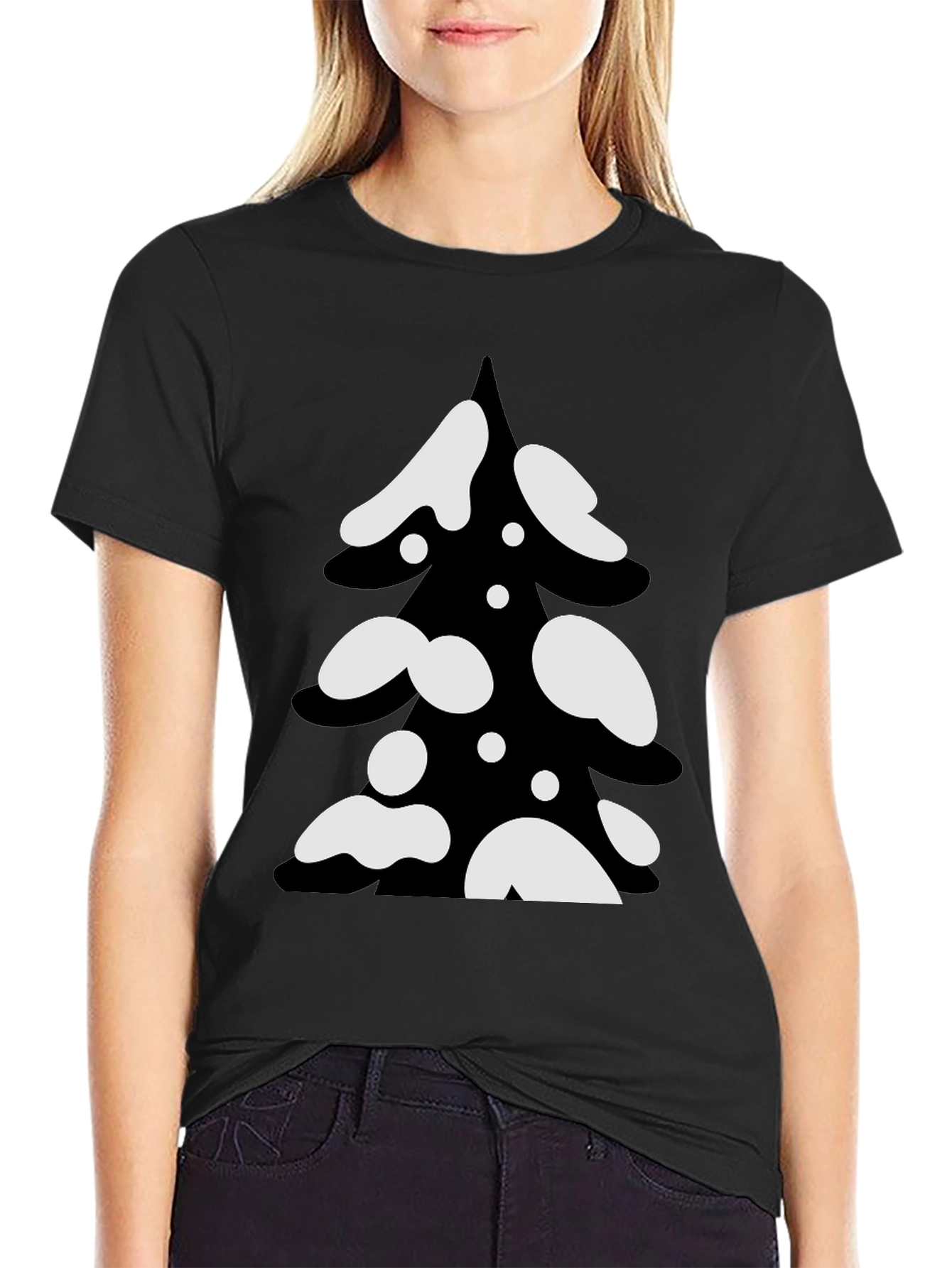 Christmas Tree Graphic Tee - Holiday Festive T-Shirt