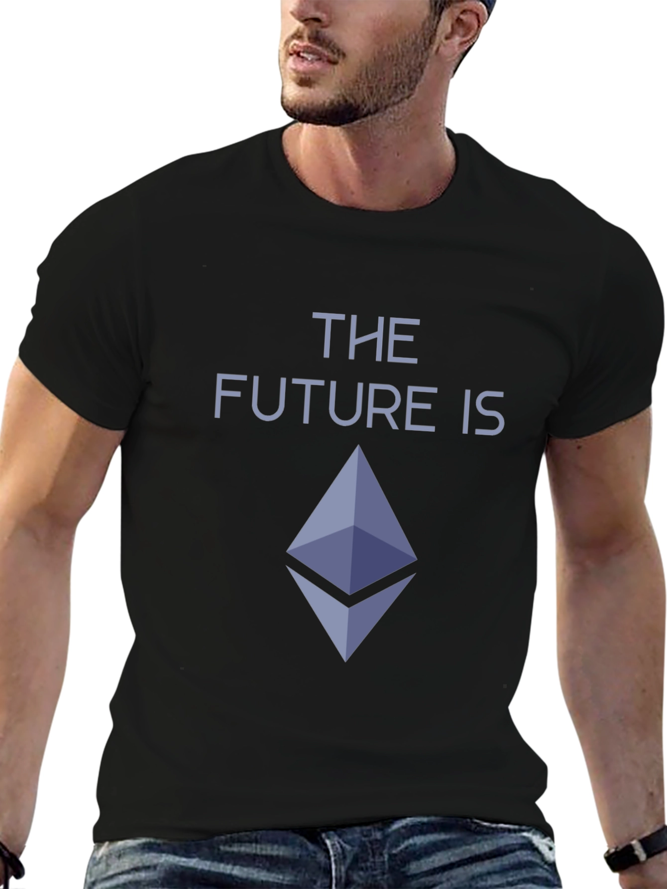 The Future is Ethereum Crypto Black T-Shirt