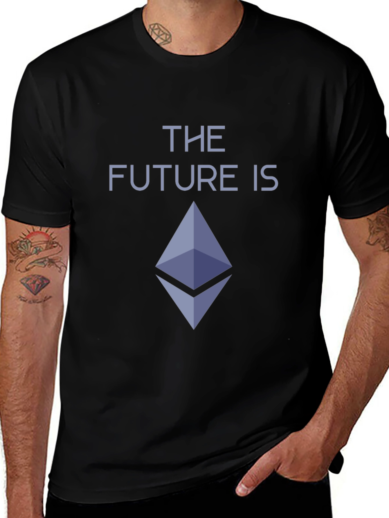 The Future is Ethereum Crypto Black T-Shirt