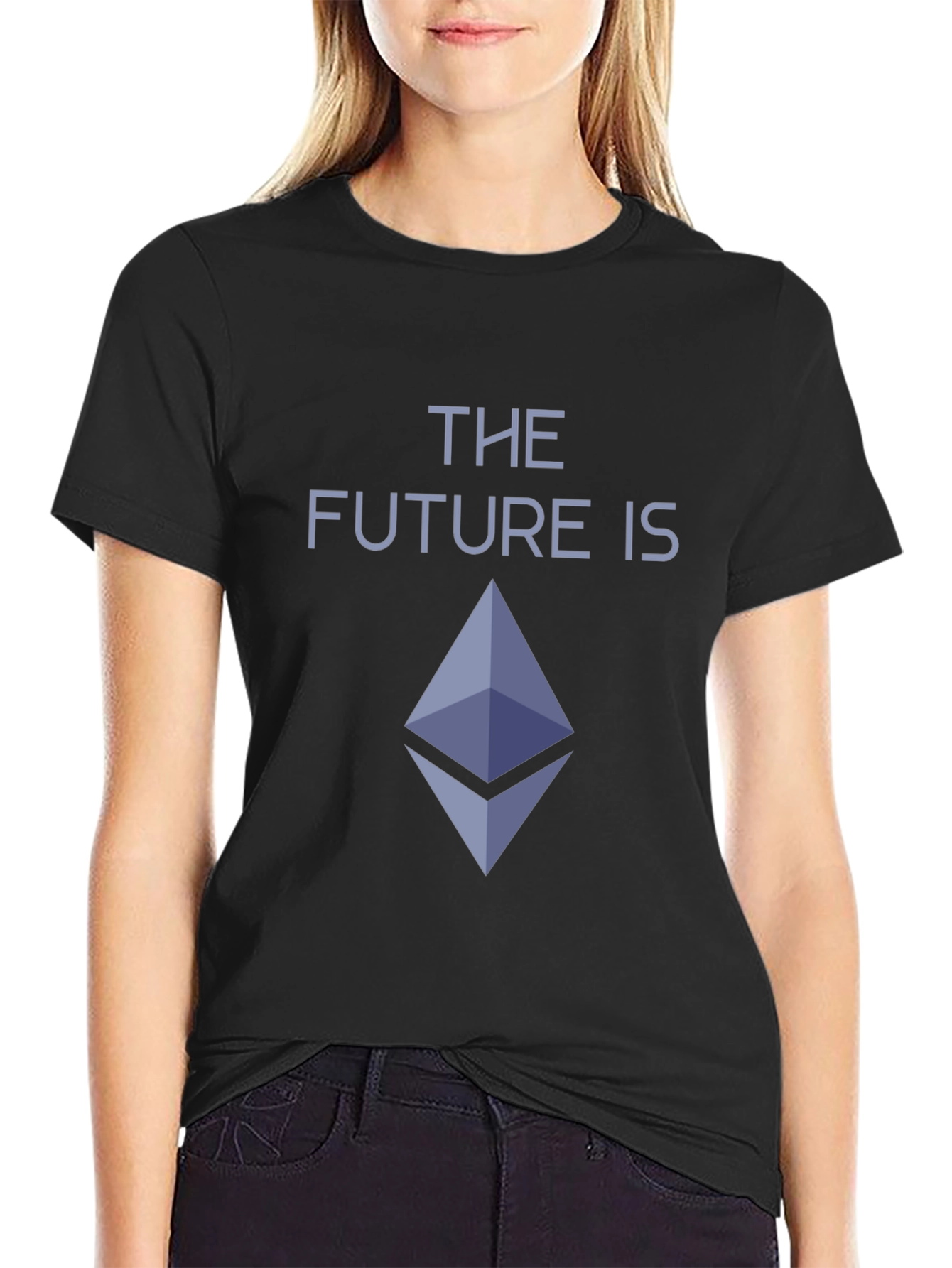 The Future is Ethereum Crypto Black T-Shirt