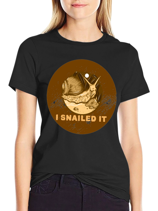 I Snailed It Graphic Tee - Funny Snail T-Shirt