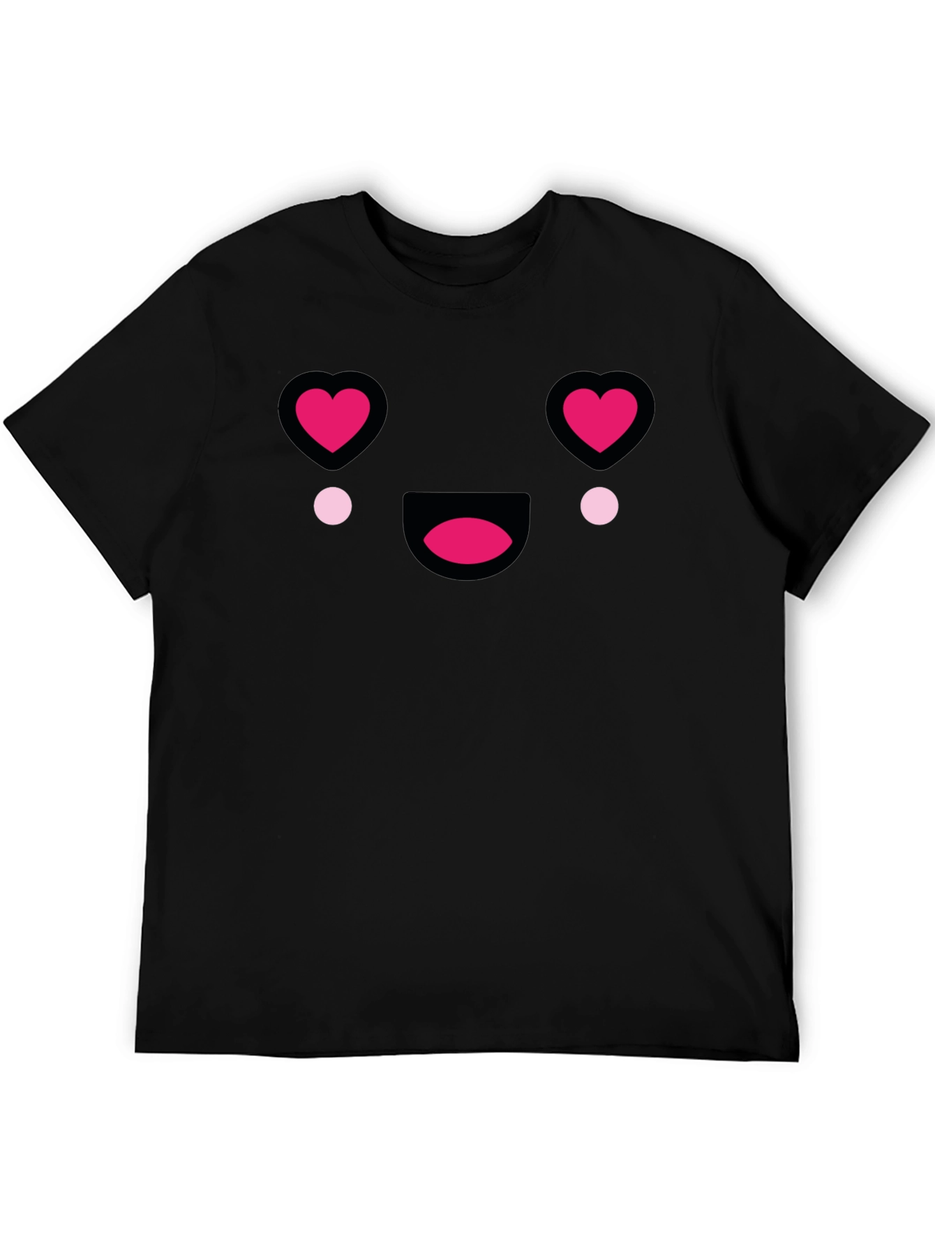 Heart Eyes Emoji T-Shirt - Black Tee